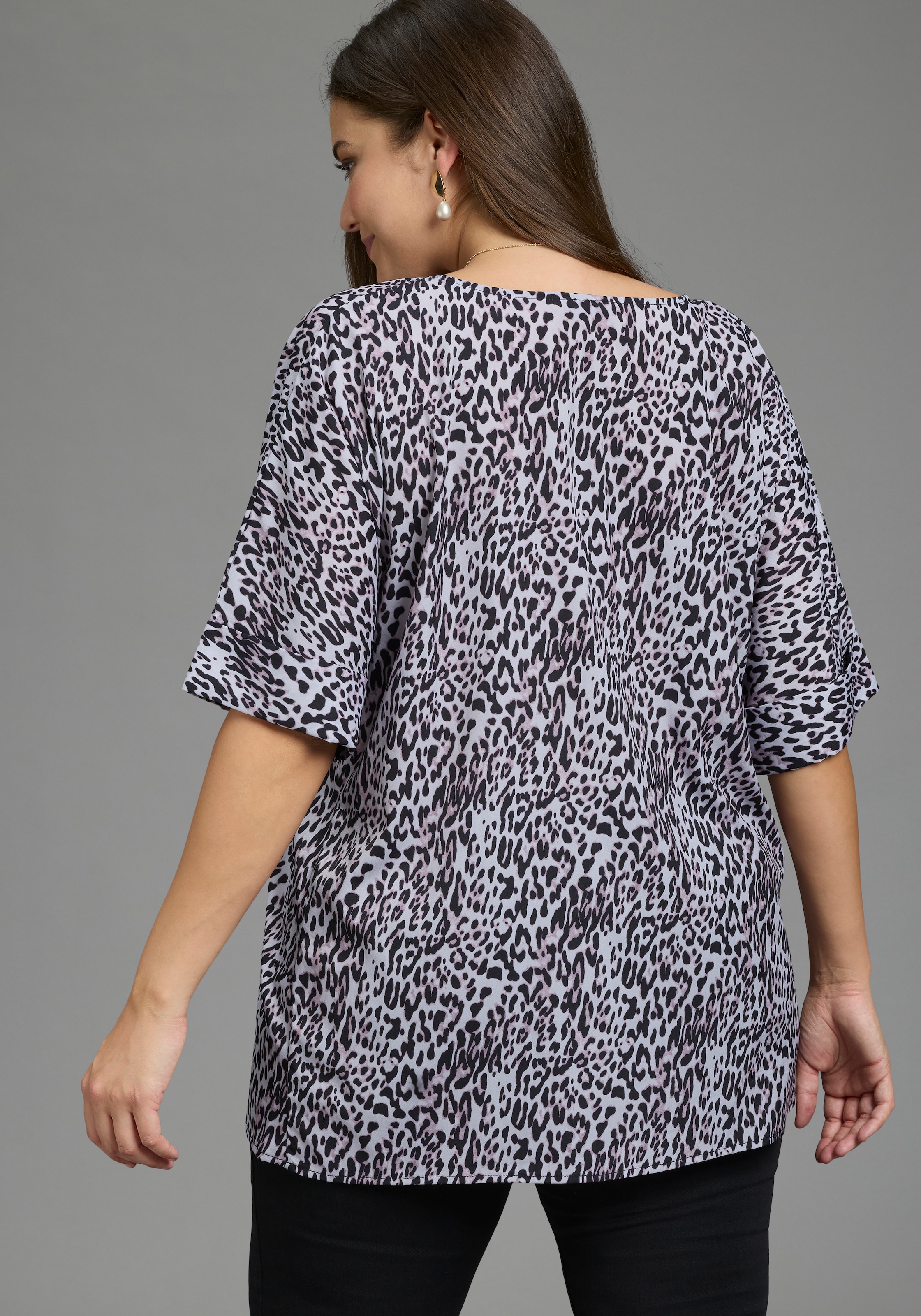 Laura Scott CURVE Blouse à enfiler »Grosse Grössen« coupe ample, longueur couvrant les fesses, style féminin