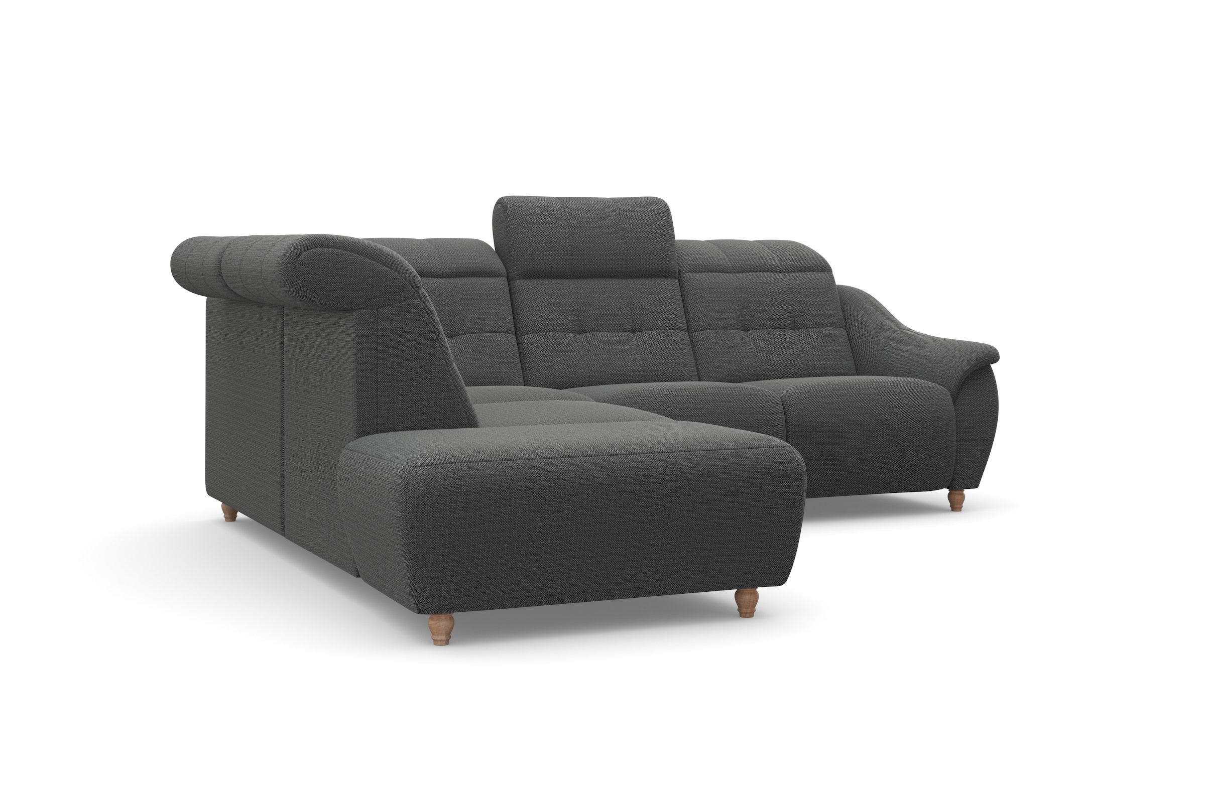 Home affaire Canapé d'angle »Boston L-Form« Kopfteilverstellung an jeder Sitzfläche, wahlweise Relaxfunktion