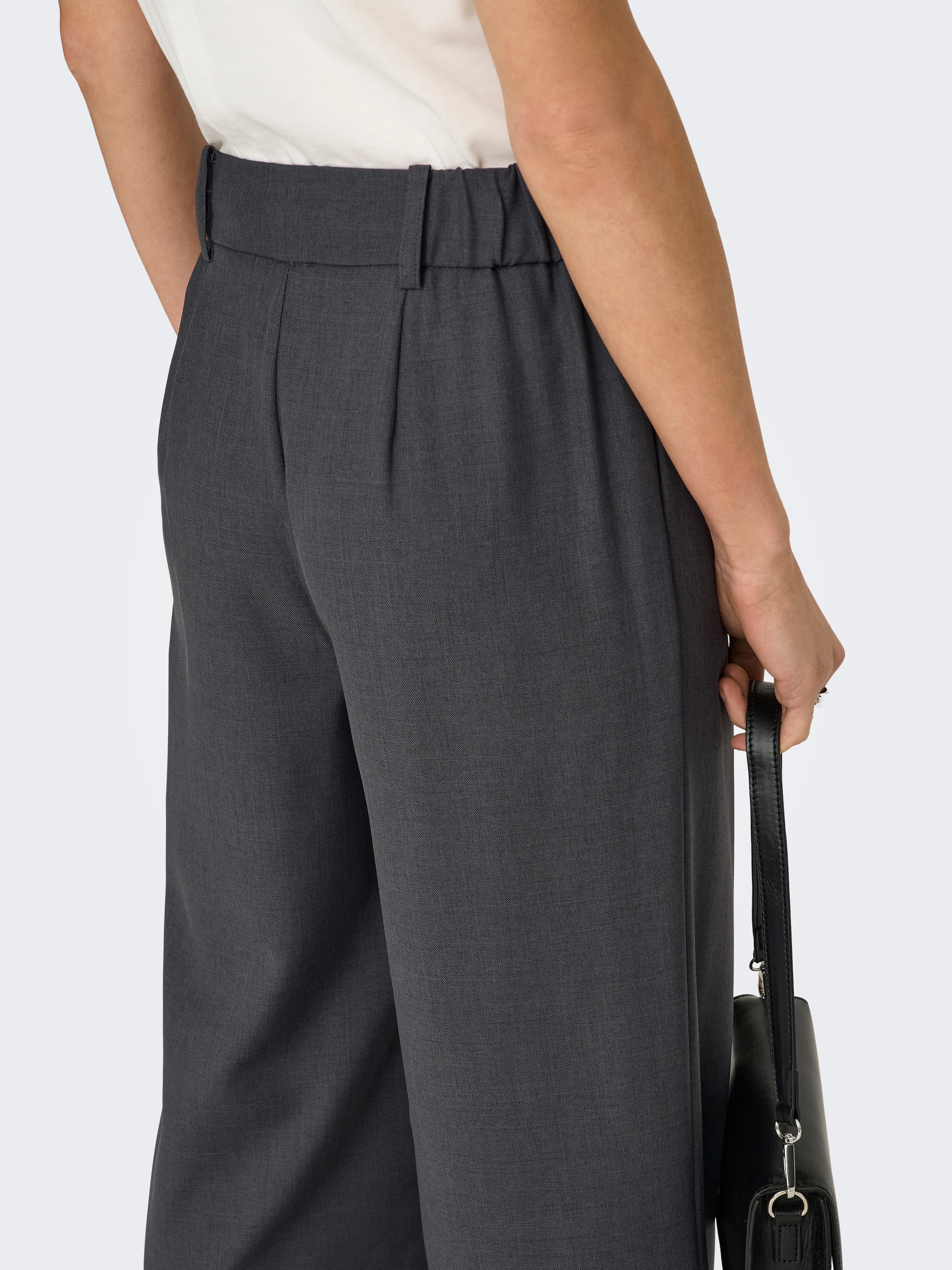 ONLY Anzughose »ONLLINDA HW STR MEL PANTS TLR NOOS«  Materialmix