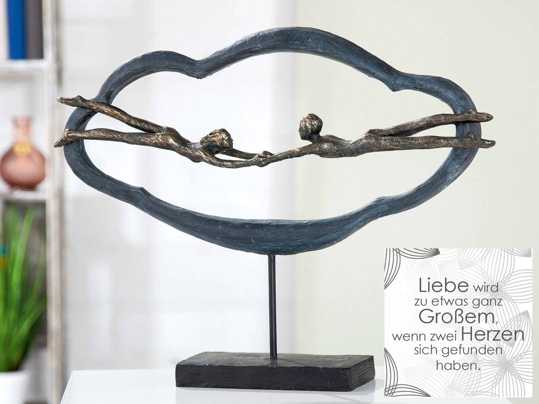Casablanca by Gilde Dekofigur »Skulptur Love is in the air, grau« grau