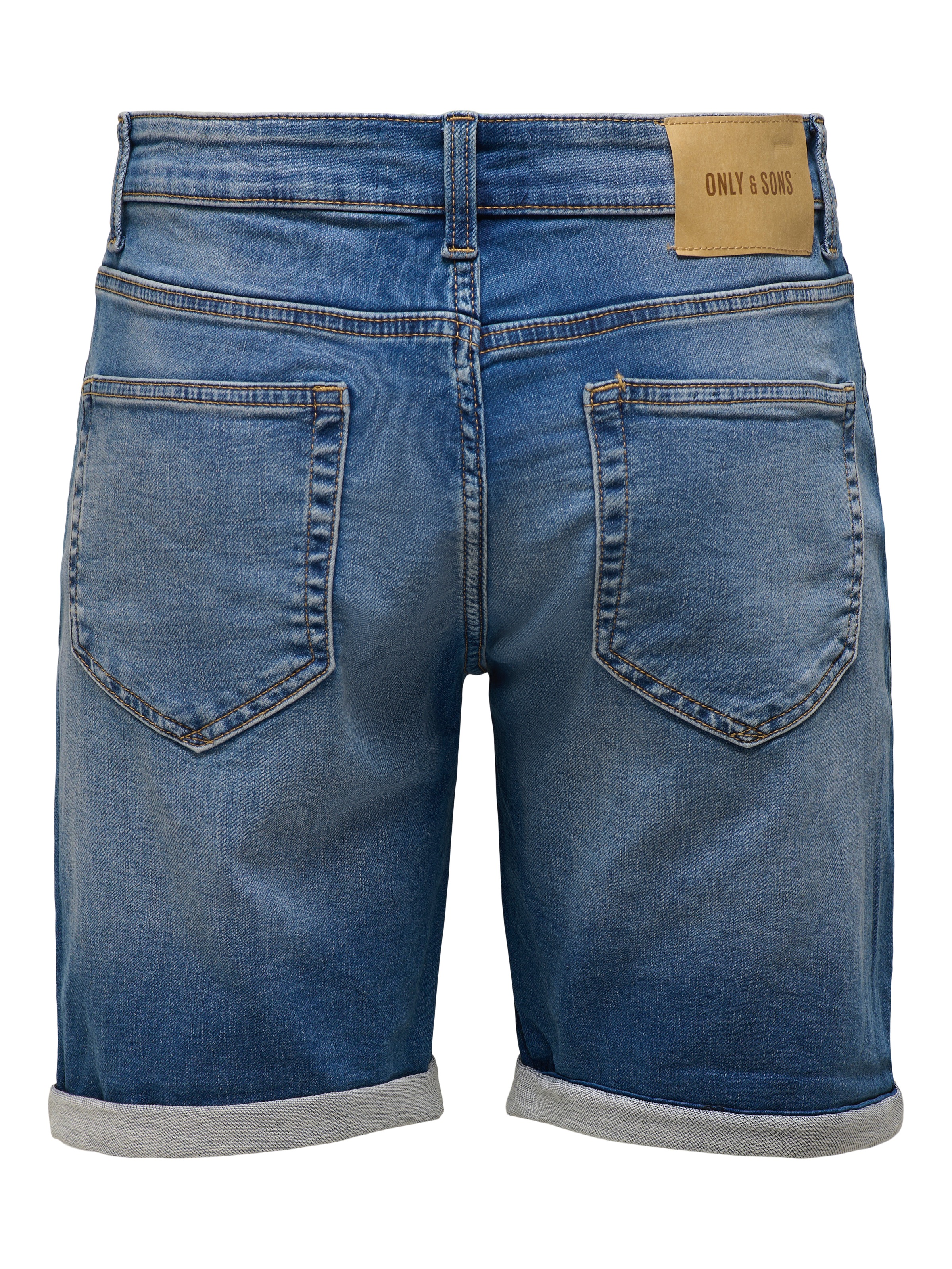 ONLY & SONS Short en jean »ONSPLY JOG MBD 0024 ANA DNM SHORTS NOOS« mélange coton, coupe régulière