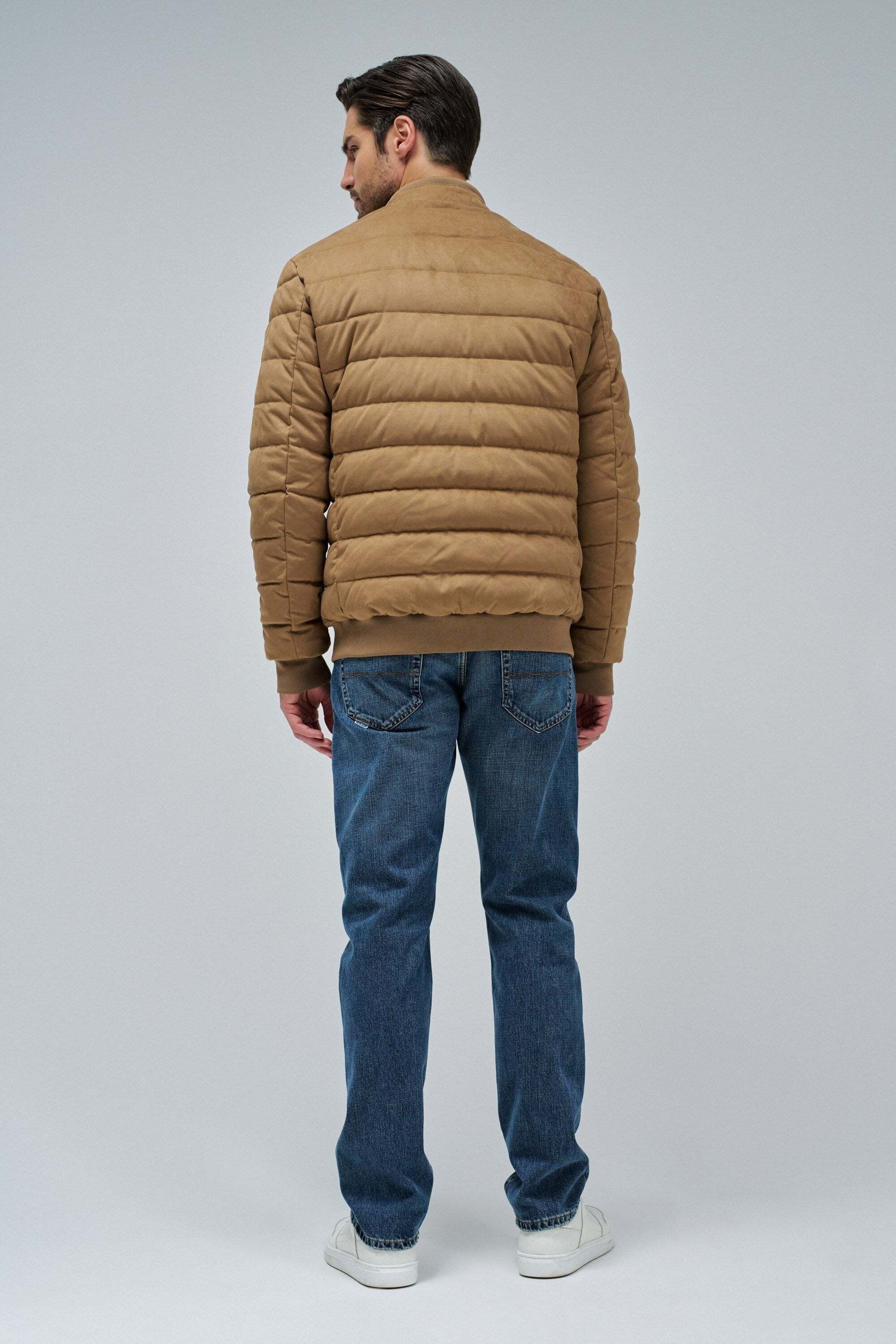 Salsa Steppjacke »Salsa Jeans Steppjacke Suede Puffer Bomber Jacket«