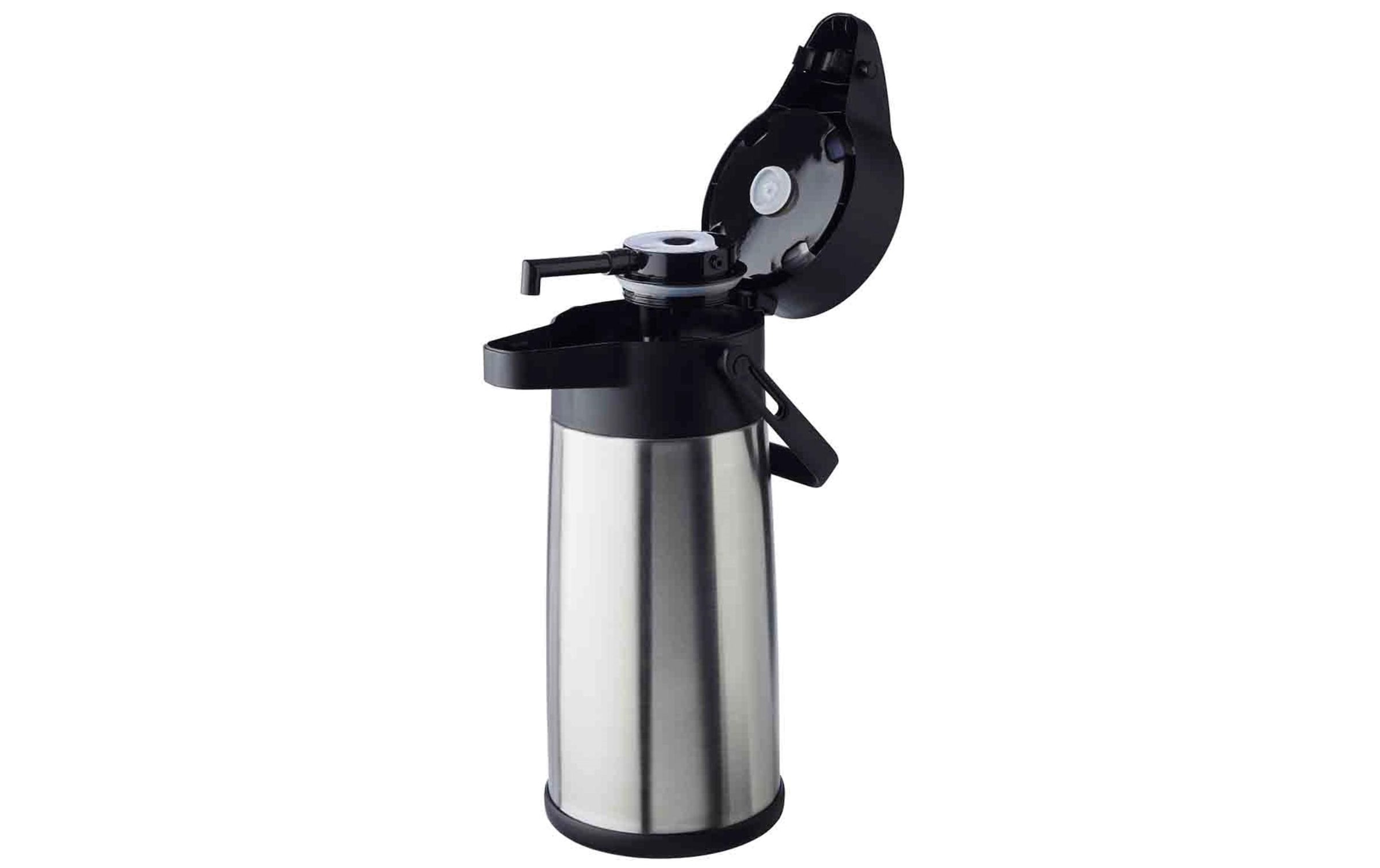 APS Isolierkanne »Budget« 2,2 l Dreh-Pumpknopf, für bis zu 17 Tassen Kaffee, doppelwandige Isolierung