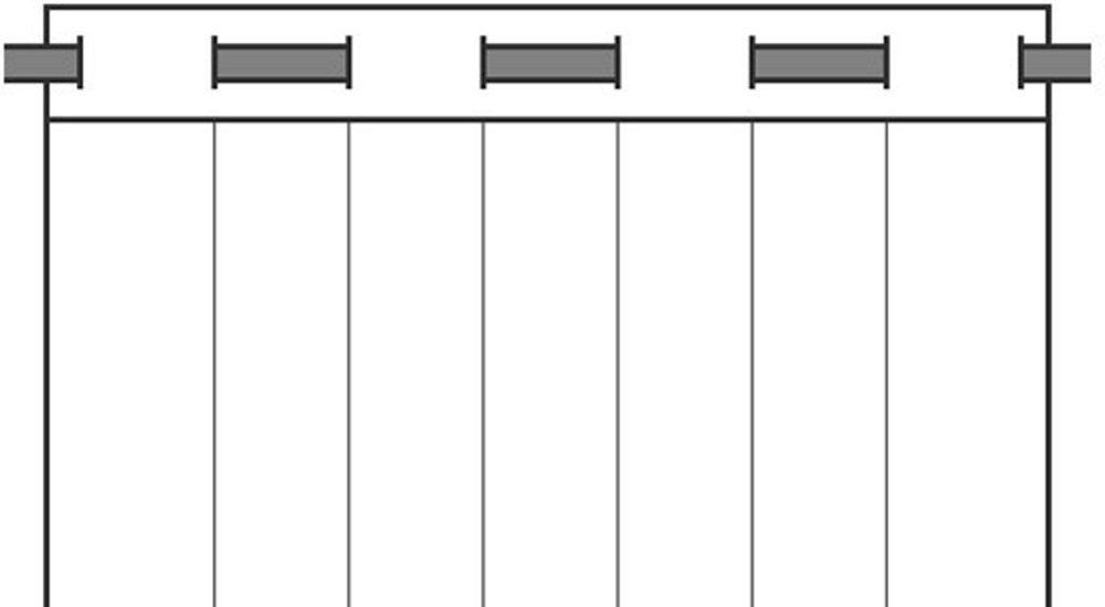 Neutex for you! Vorhang »Linessa« Ösen 1 Stk. tlg. Ösenschal mit Metallösen, Breite 137 cm, nach Mass