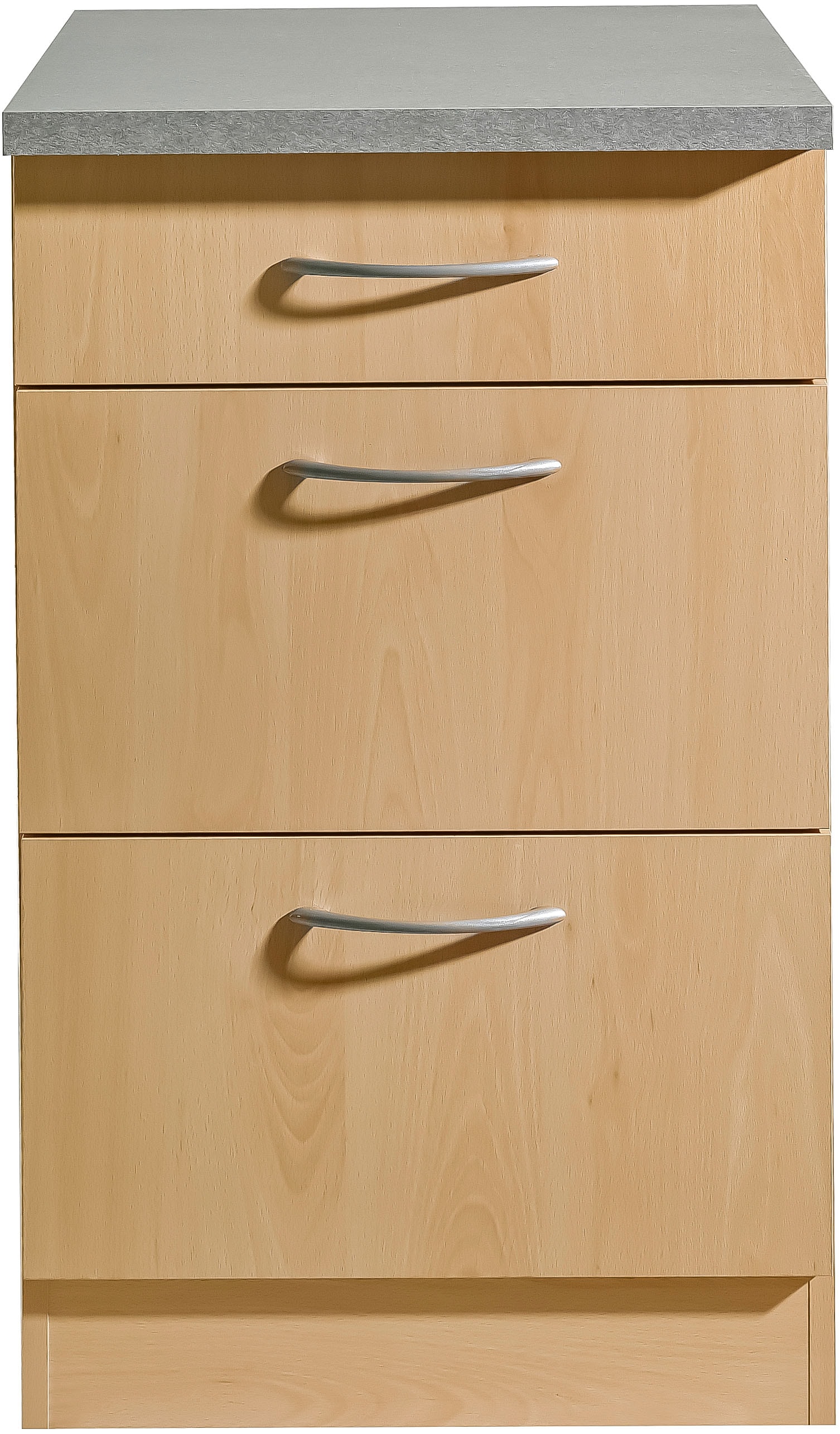 wiho Küchen Unterschrank »Kiel« 50 cm breit, 60 cm tief, mit 2 grossen Auszügen und 1 Schublade