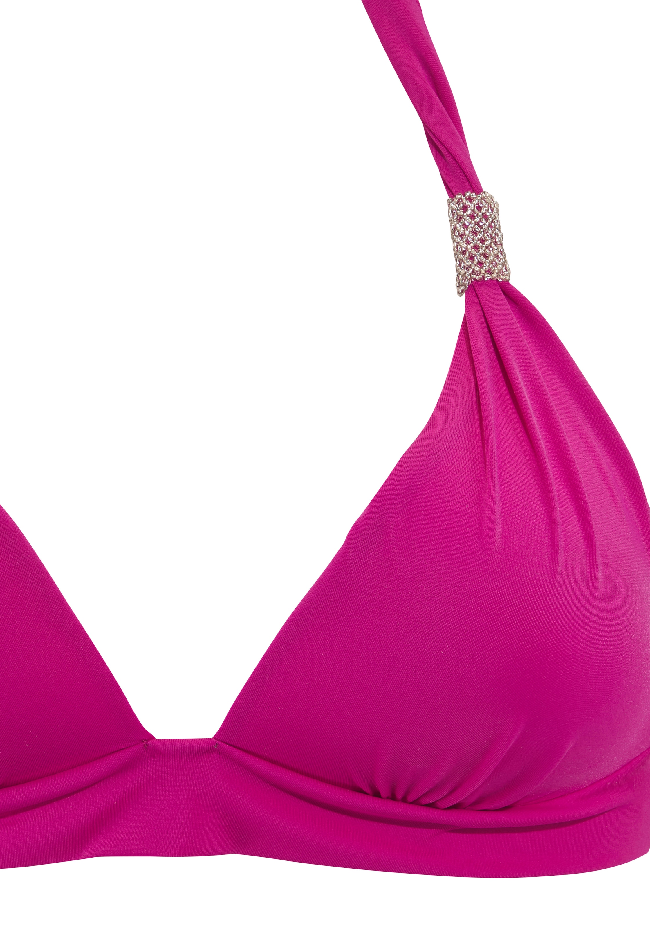 LASCANA Bikini triangle avec détails en perles décoratives