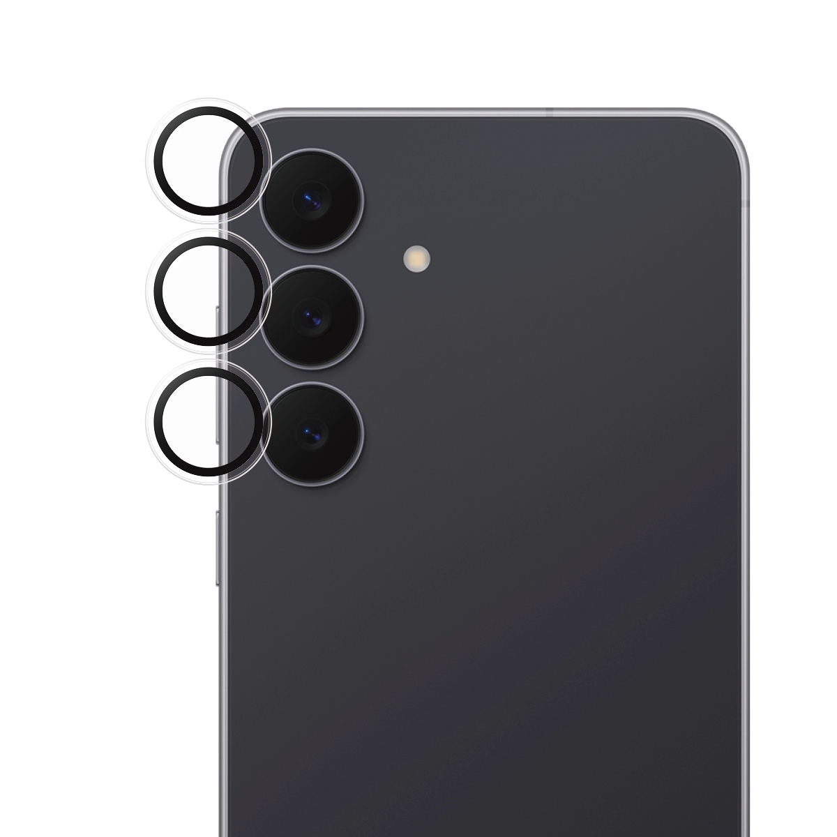 CARE by PanzerGlass Verre de protection pour appareil photo »HOOPS Camera Lens Protector« für Samsung Galaxy S25 FE Kameraschutz, Linsenschutz, Objektivschutz, kratz- & stossfest