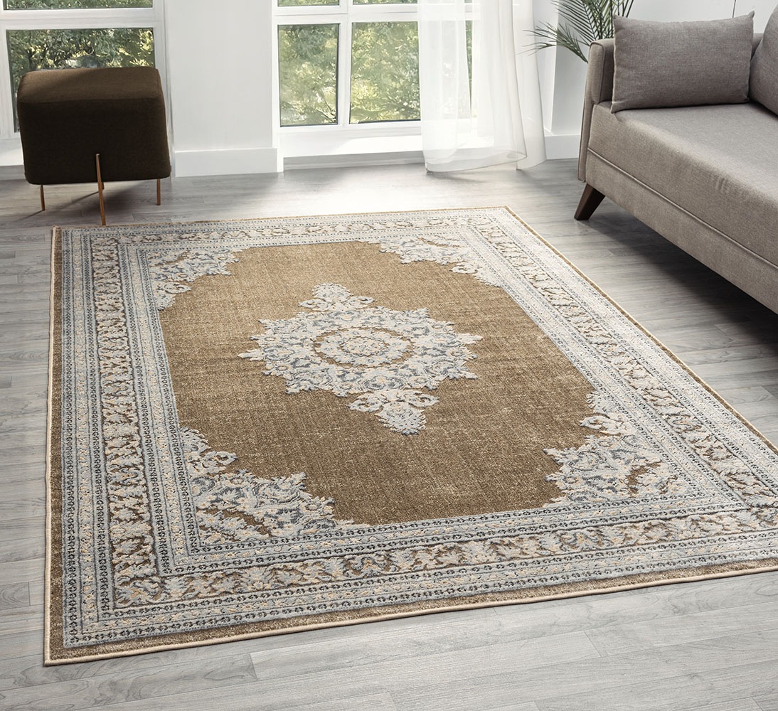 GOODproduct Tapis »Banli, Vintage-Look, Orient-Optik« Rectangulaire 9 mm Höhe dezenter Glanz, Schrumpf-Garn-Effekt, Wohnzimmer, Schlafzimmer