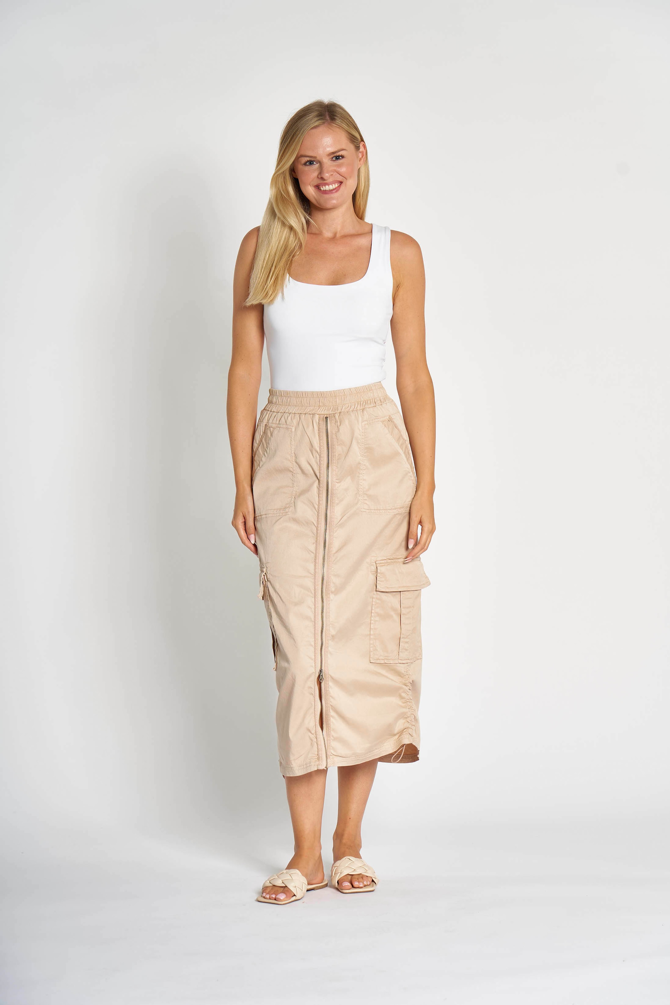 Zhrill Midirock »ZHRENA« mit durchgehendem Reissverschluss vorn