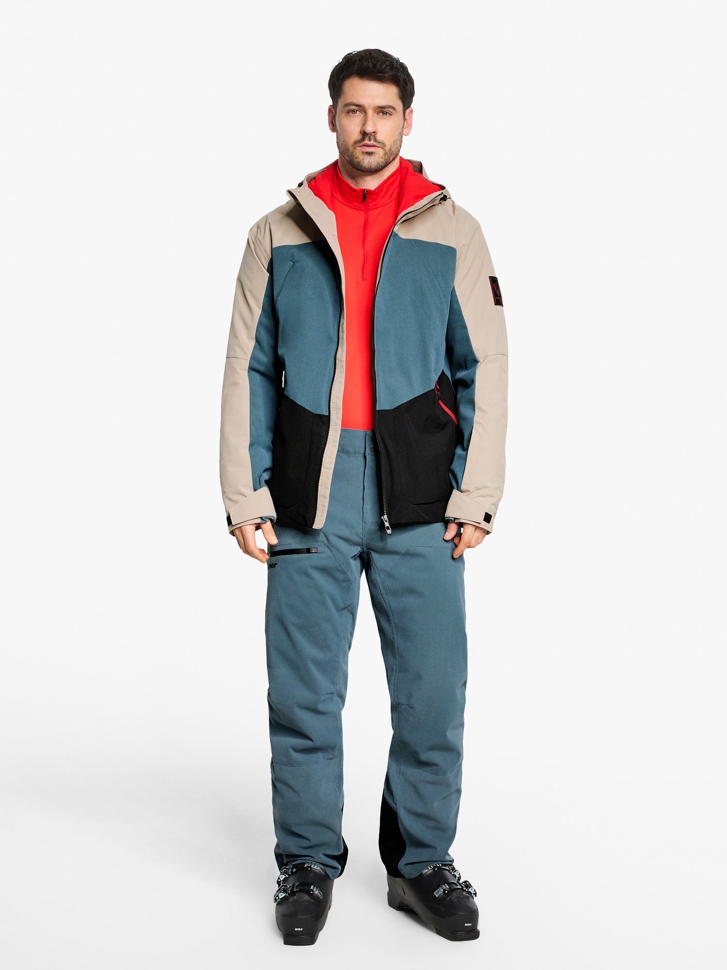 Ziener Veste de ski »TOBIN-Z AQUASHIELD® HERREN« imperméable, coupe-vent, respirant, élastique, capuche