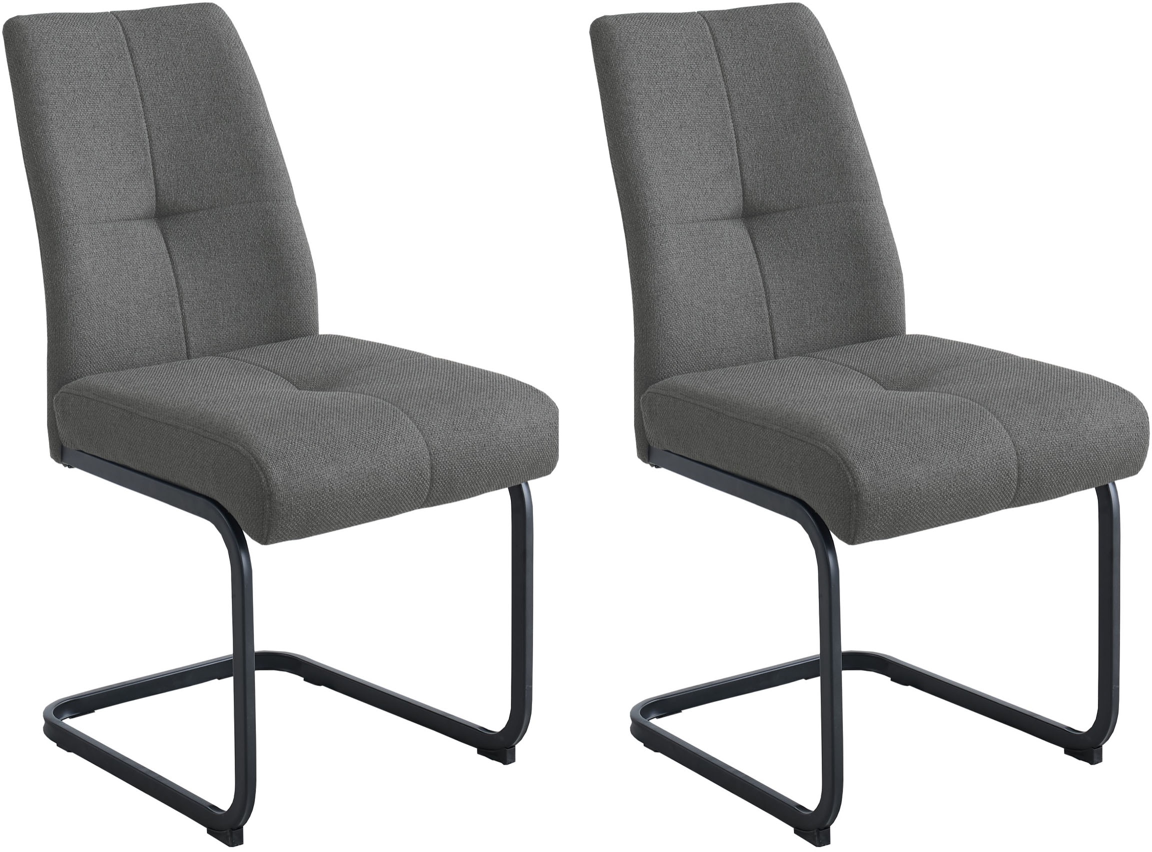 GOODproduct Chaise cantilever »Alabama, 2er-Set, Federkern« (Ensemble) 2 cuisgemütlicher Esszimmerstuhl mit Federkern und robustem Webstoff