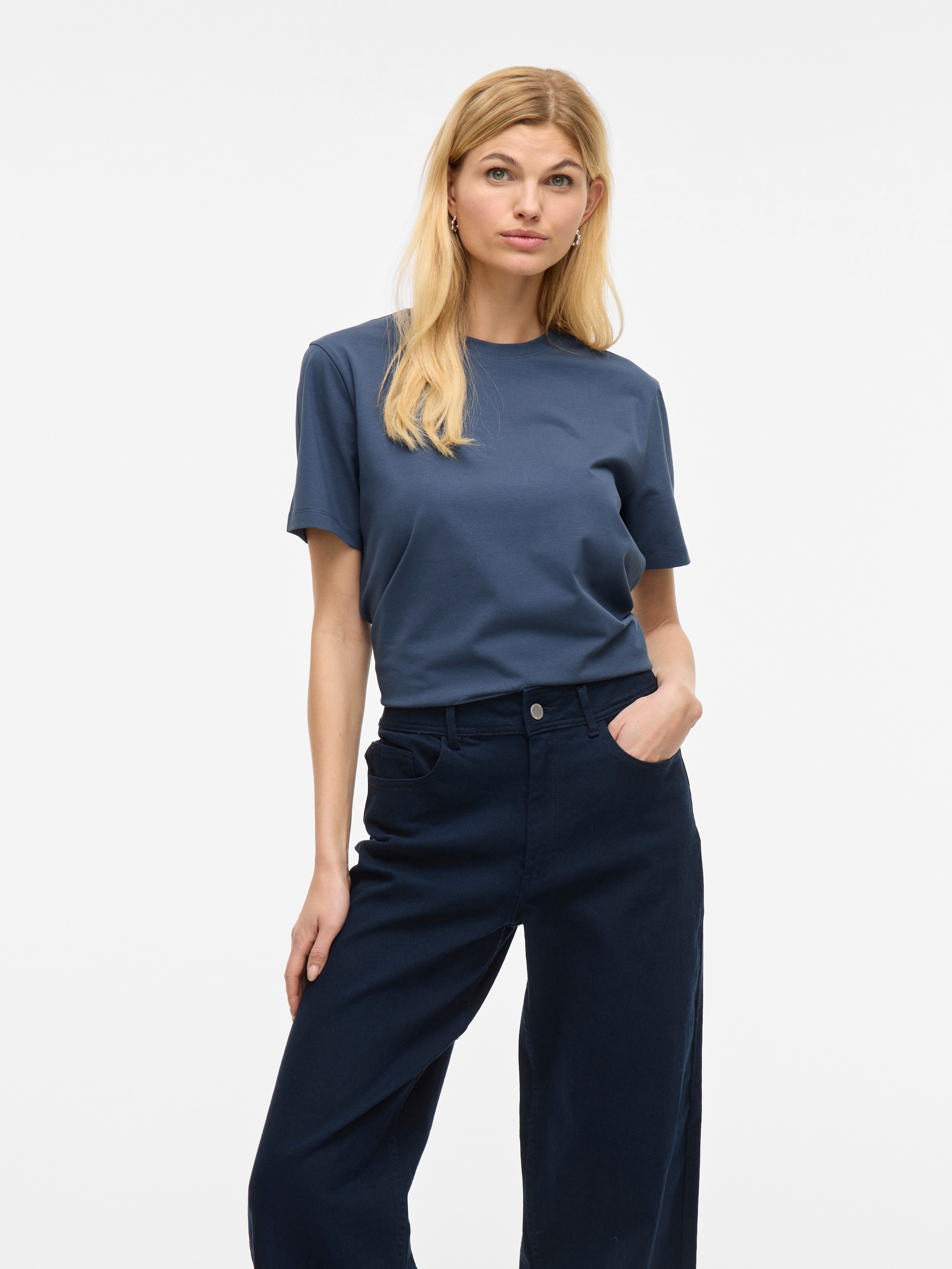 Vila T-shirt à manches courtes »VINORA S/S T-SHIRT - NOOS« Baumwollmischung, regular fit