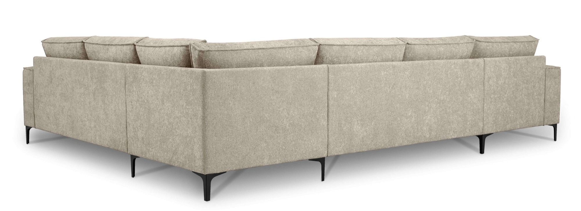 GOODproduct Paysage de salon »OLAND Bouclé U-Form, XXL, B: 342 cm, Skandi-Design« design scandinave en structure, tissu plat, microfibre de luxe, bouclé
