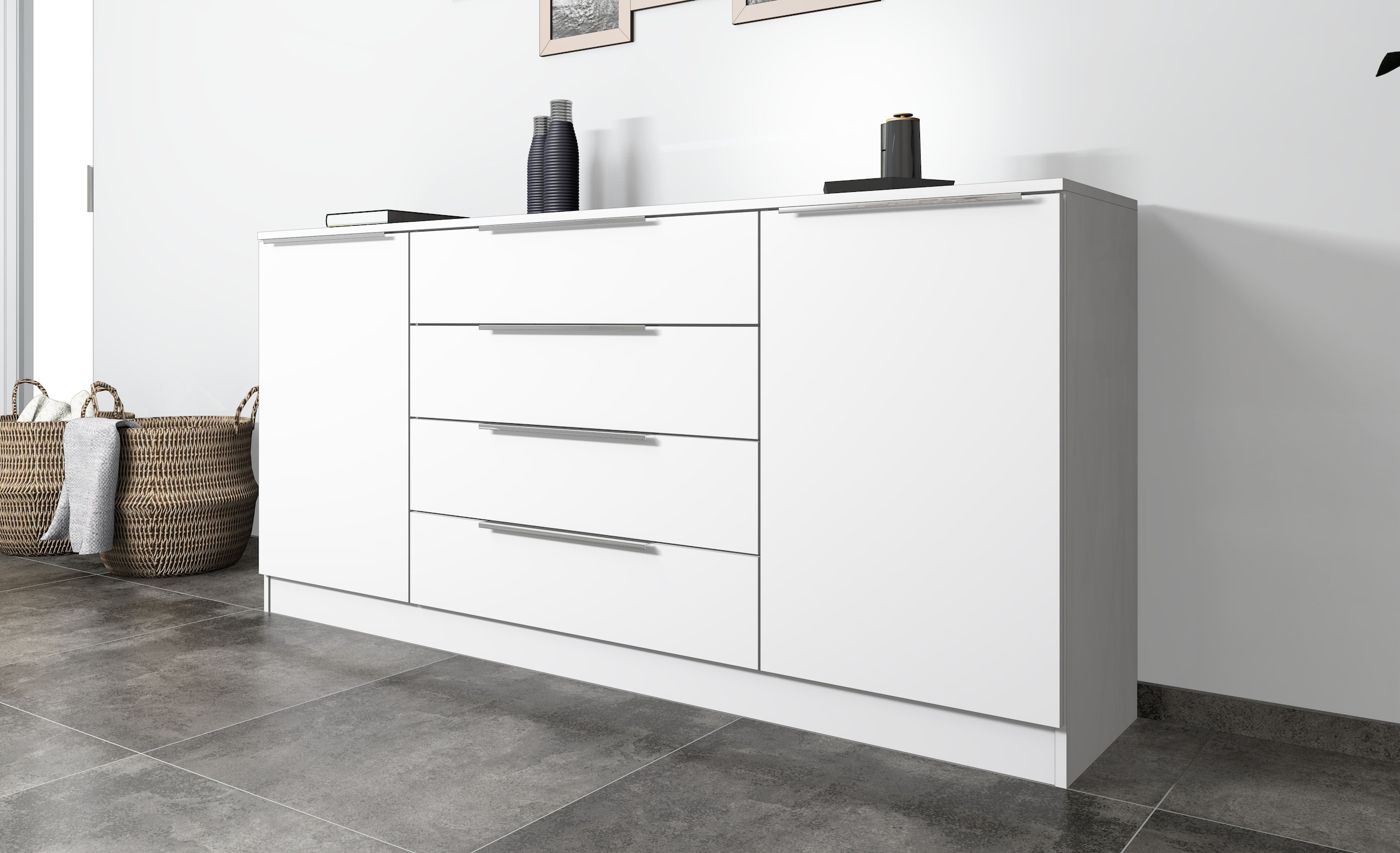 borchardt Möbel Commode »Oliva« Breite 166 cm, mit 4 Schubkästen