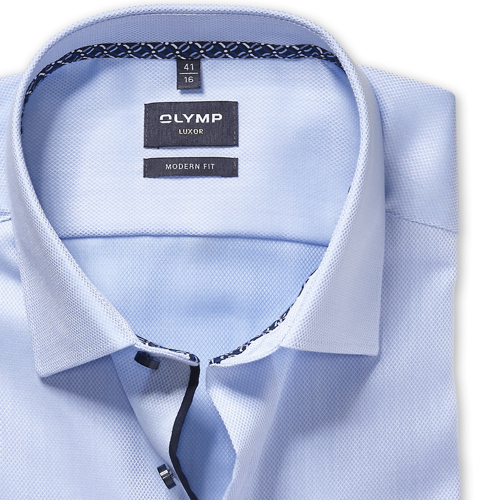 OLYMP Chemise d'affaires »Luxor Modern Fit New-Kentkragen« kontrastfarbene Details an Krageninnenseite, modern fit