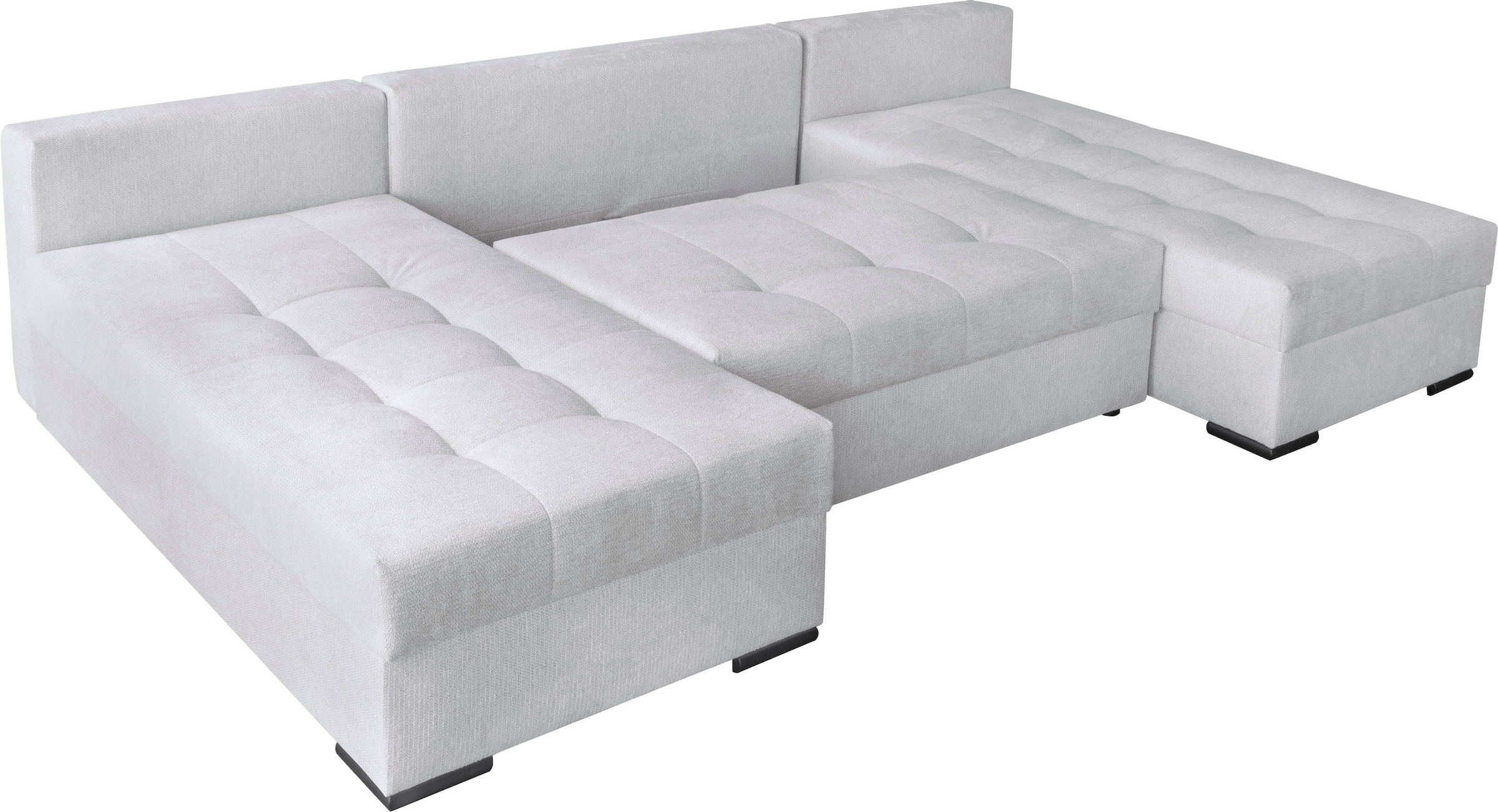 GOODproduct Wohnlandschaft »Home System U-Form, von B: 269-352 cm wählbar, 6 Varianten zur Auswahl« Bettfunktion, Bettkasten & Zierkissen, Federkern