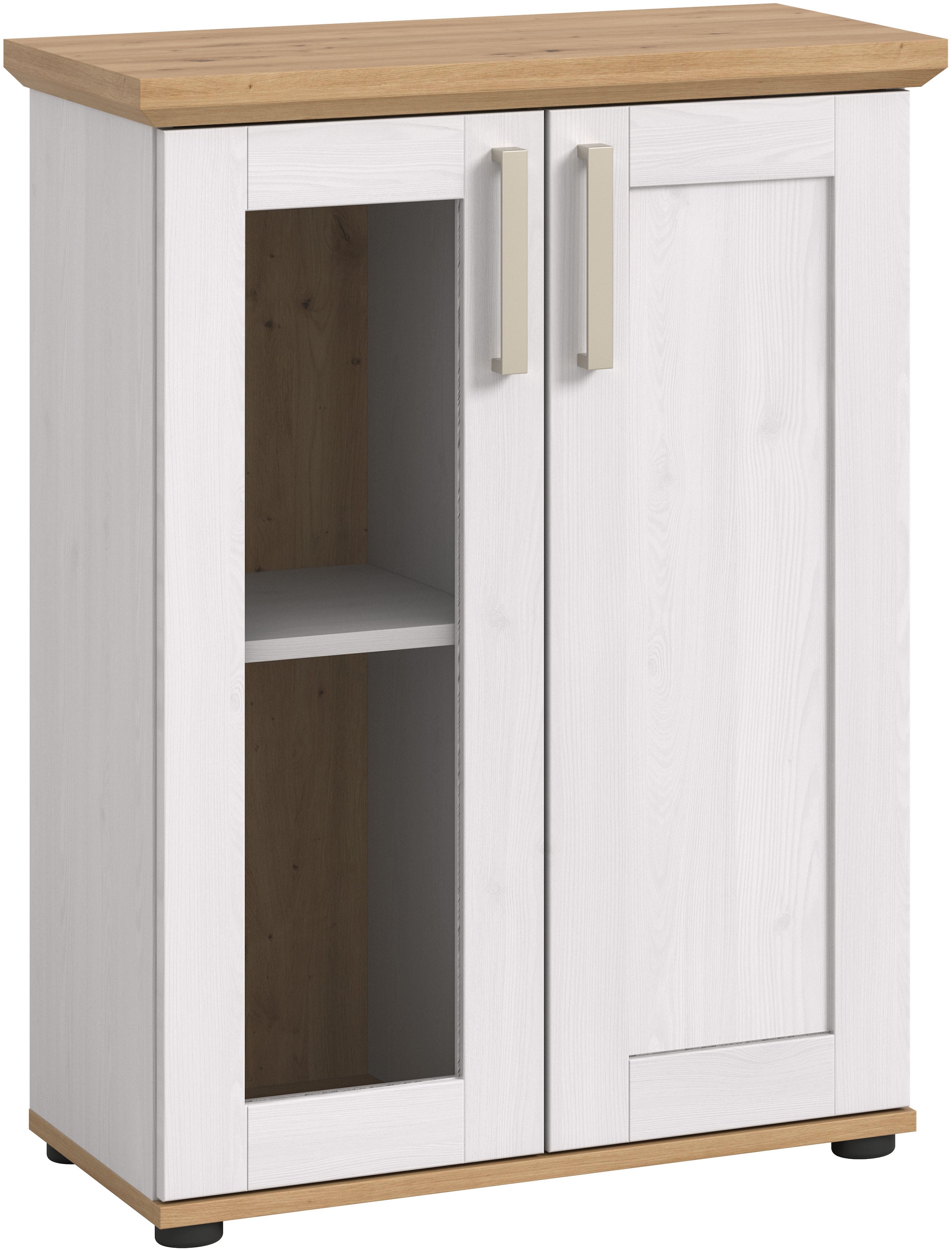 Home affaire Vitrine »Cosenza, Höhe 80 cm, 2 Türen, 2Fächer« 1 Stk. tlg. Vitrine, Höhe 88 cm, Wohnzimmer, Esszimmer