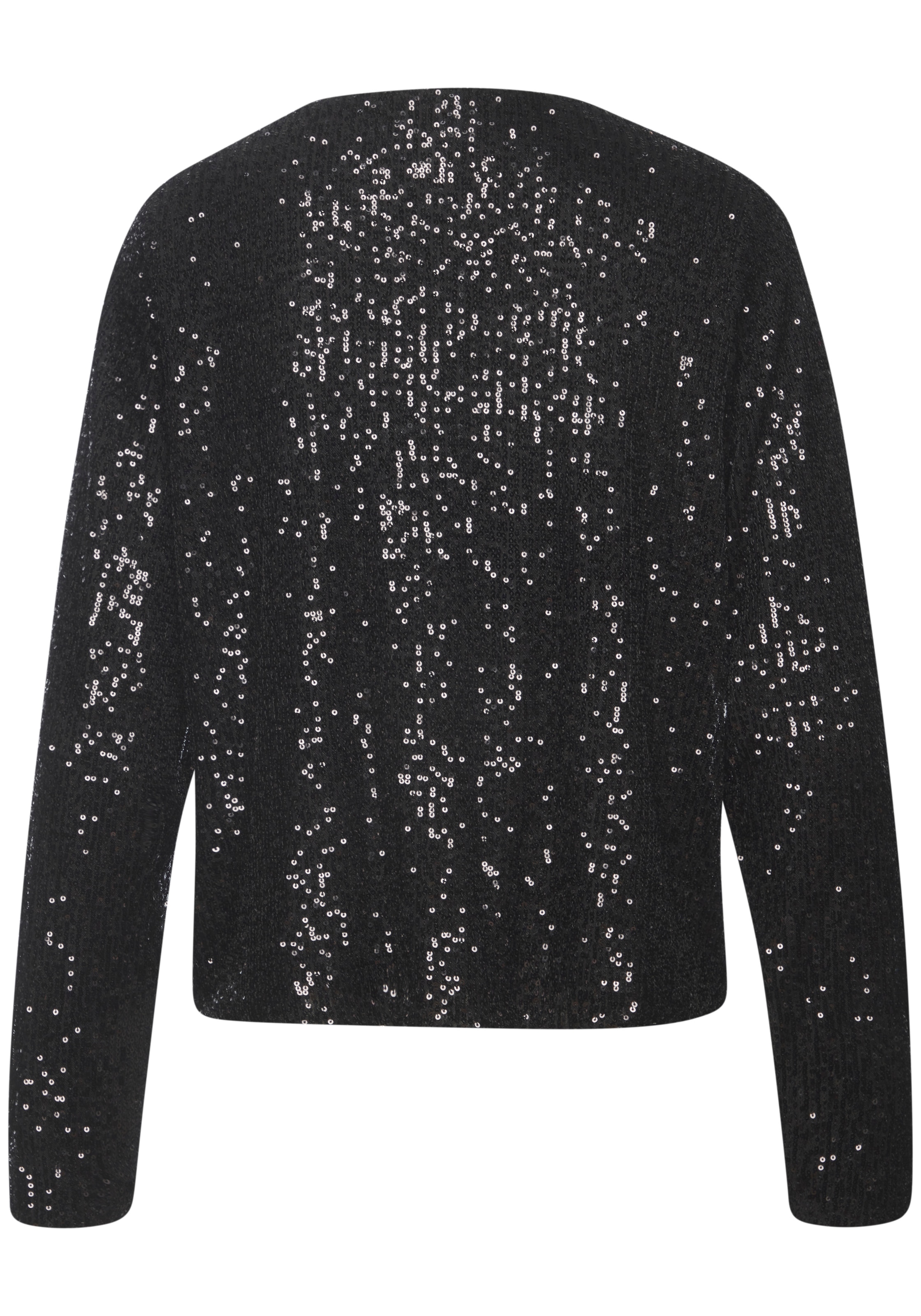 LASCANA Veste chemisier »mit Häkchenverschluss und langen Ärmeln, mit Pailletten« avec paillettes