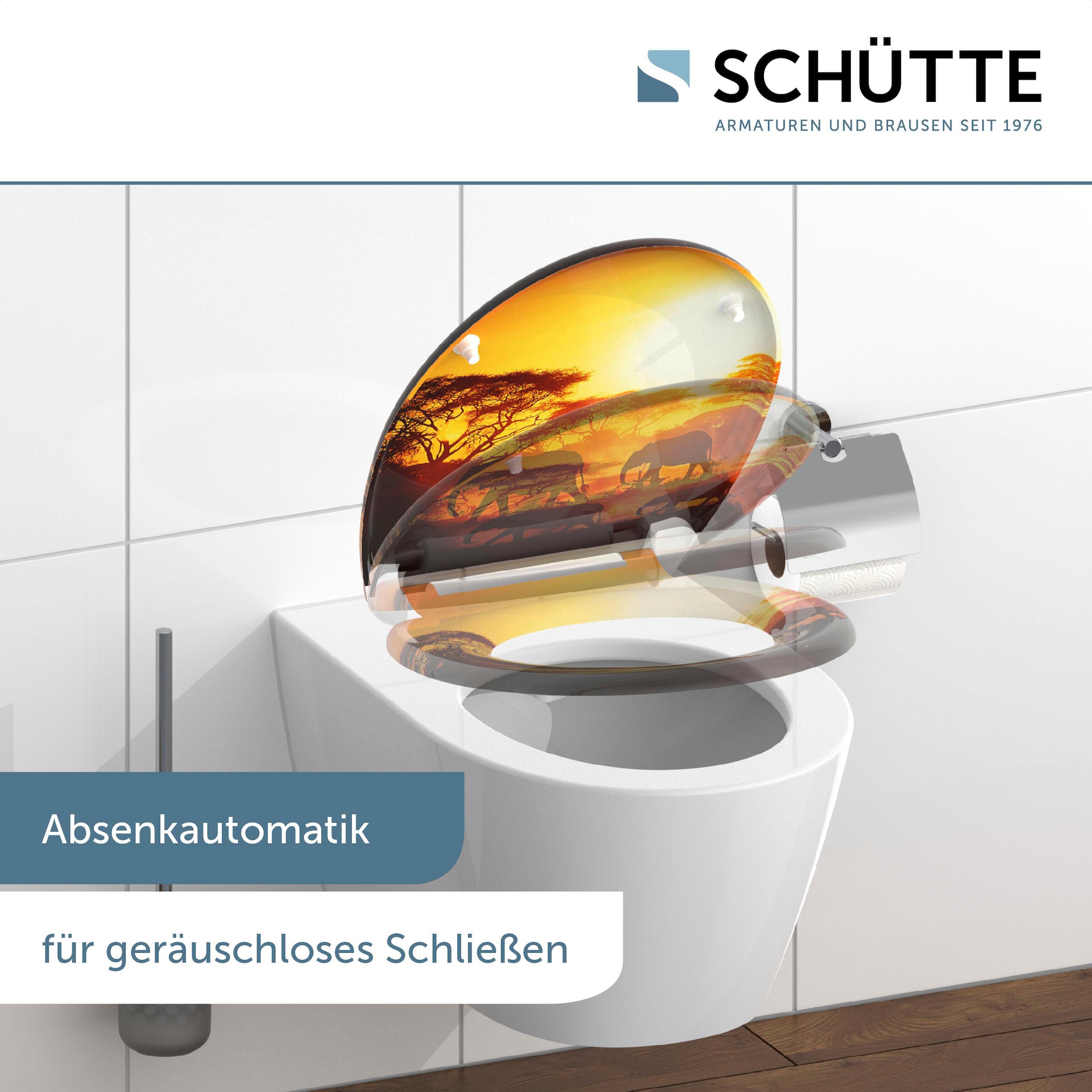 Schütte WC-Sitz »Africa« Duroplast, mit Absenkautomatik und Schnellverschluss