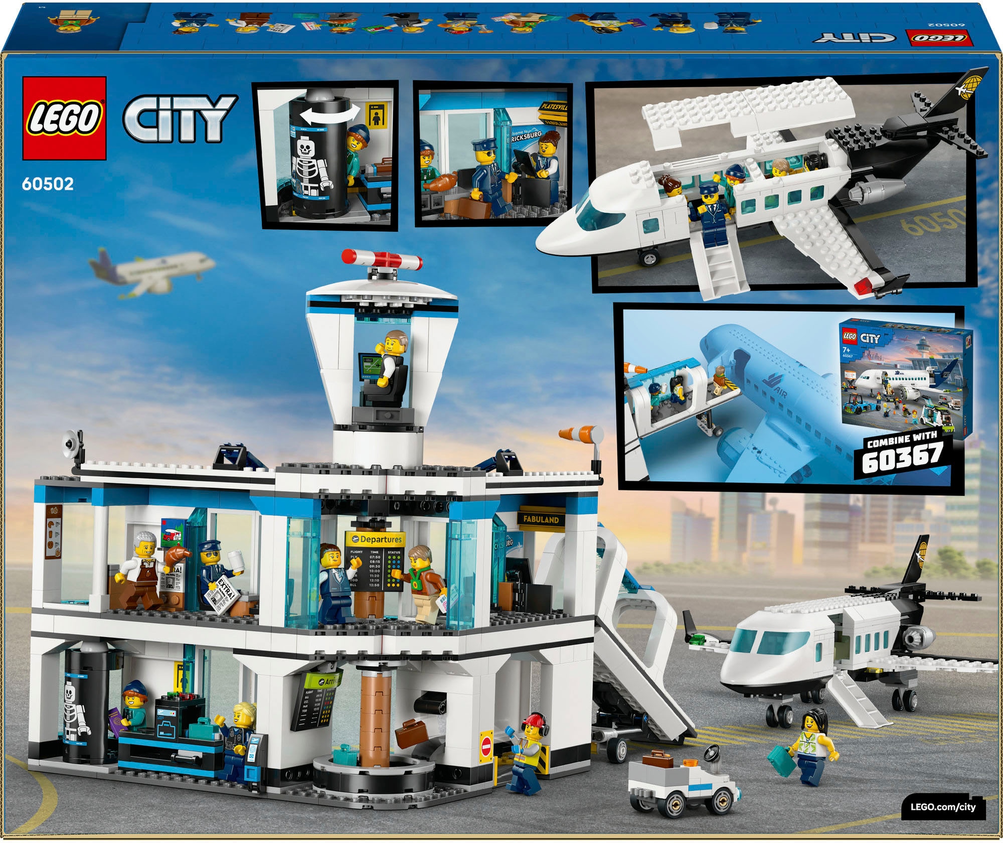 LEGO® Pions de construction »Flughafen mit Flugzeug (60502), LEGO City« Made in Europe