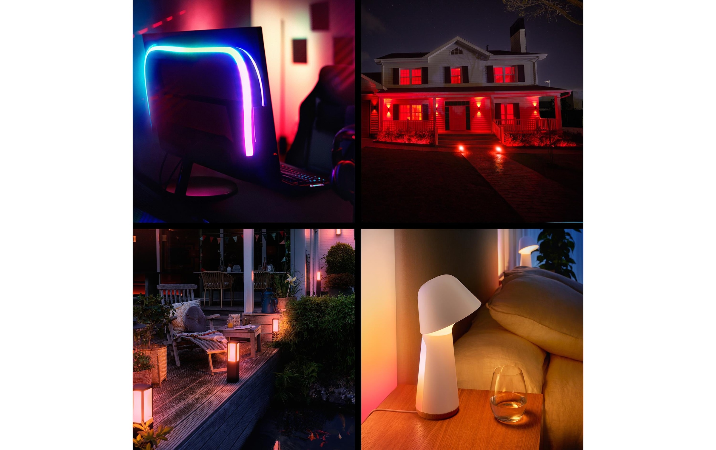 Philips Hue Smarte LED-Leuchte »Essential, E27, 8 W, White & Colour, 3 Stück« E27