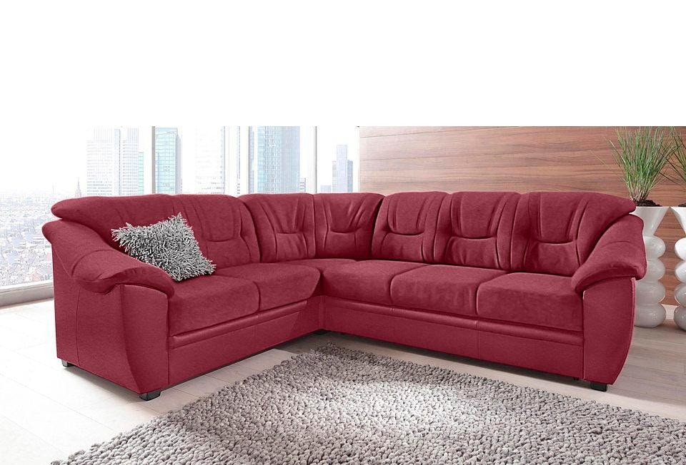 sit&more Ecksofa »Savona L-Form, B: 262 cm« optional Bettfunktion, Federkern