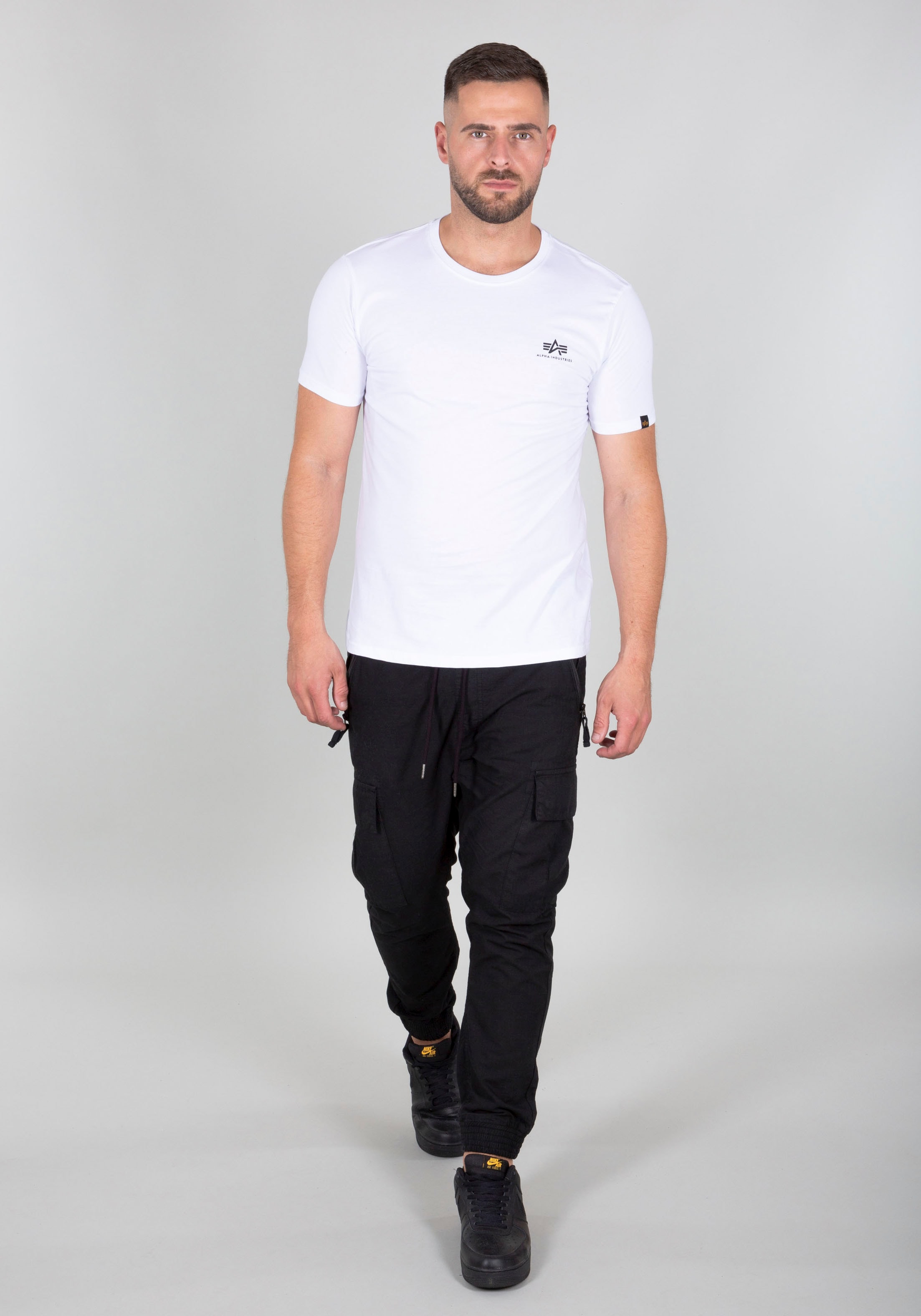 Alpha Industries Rundhalsshirt »Back Tee Camo Print«