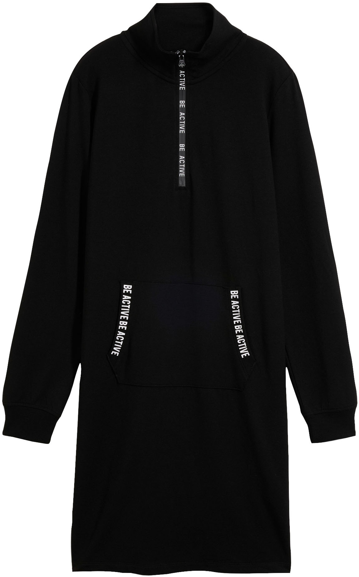 bonprix Robe en sweat für den Alltag, mit langem Arm, aus Viskose-Mix, Casual Stil