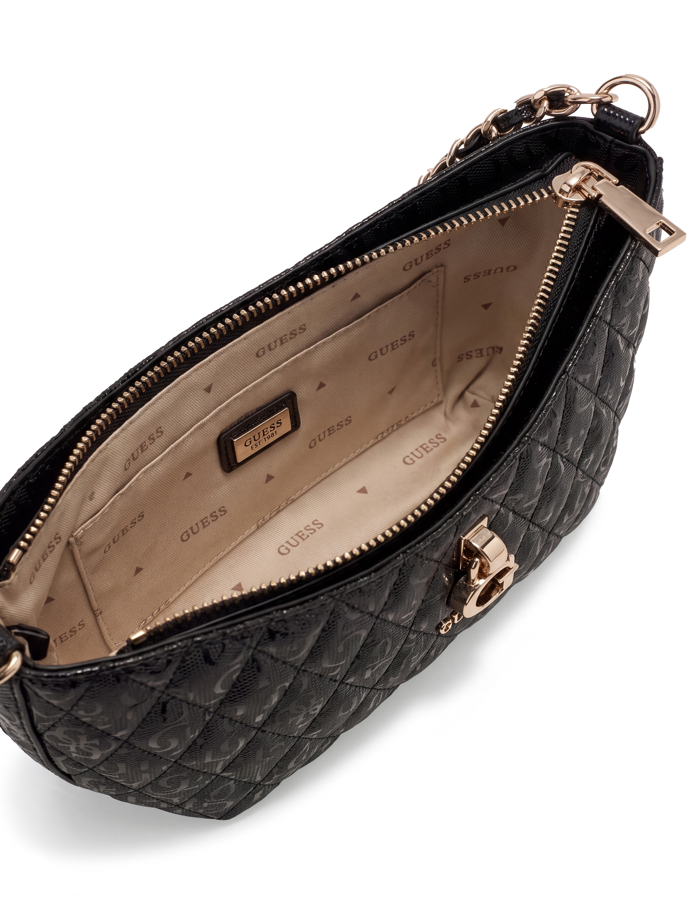 Guess Sac à bandoulière »TAMARA SHOULDER BAG« Damen Handtasche, Henkeltasche in gesteppter Optik