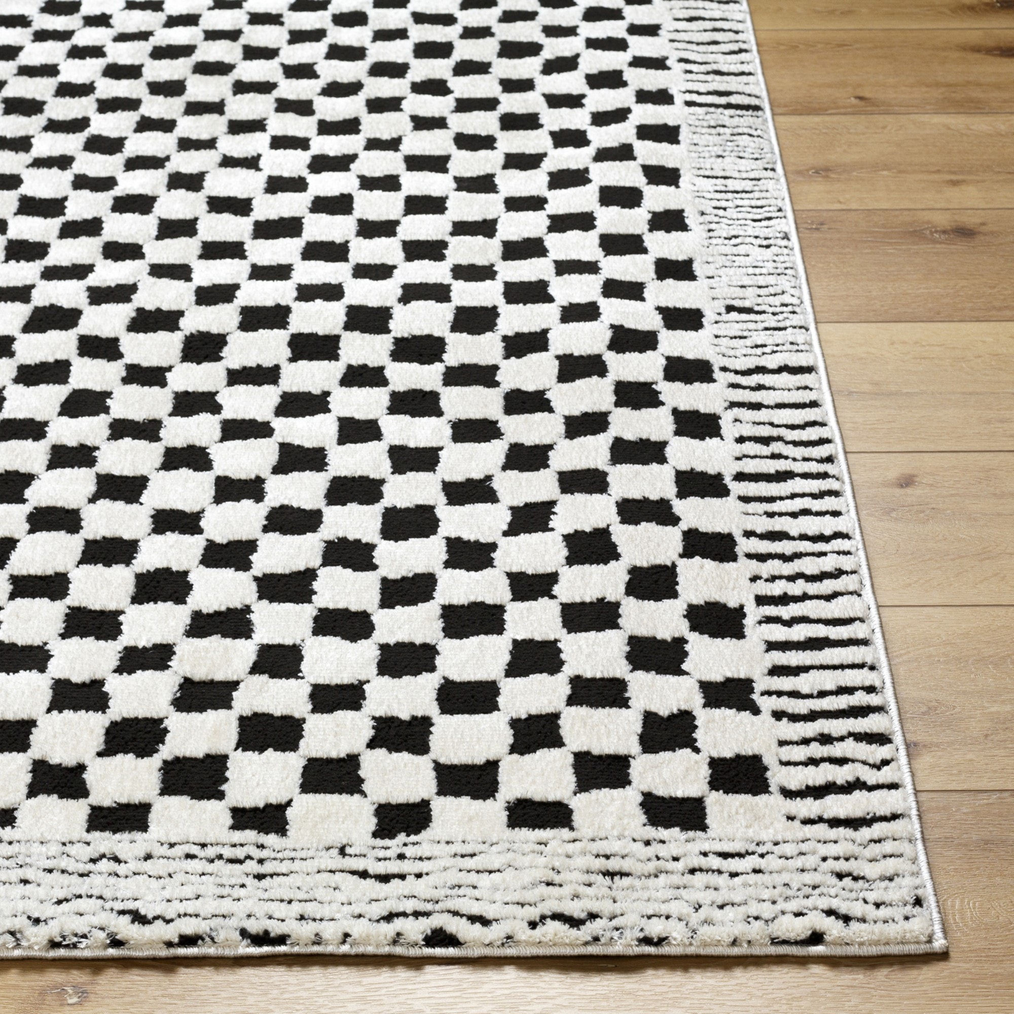 Livabliss Tapis »AVIGNON« Rectangulaire 13,97 mm Höhe motif carreaux – intemporel et polyvalent