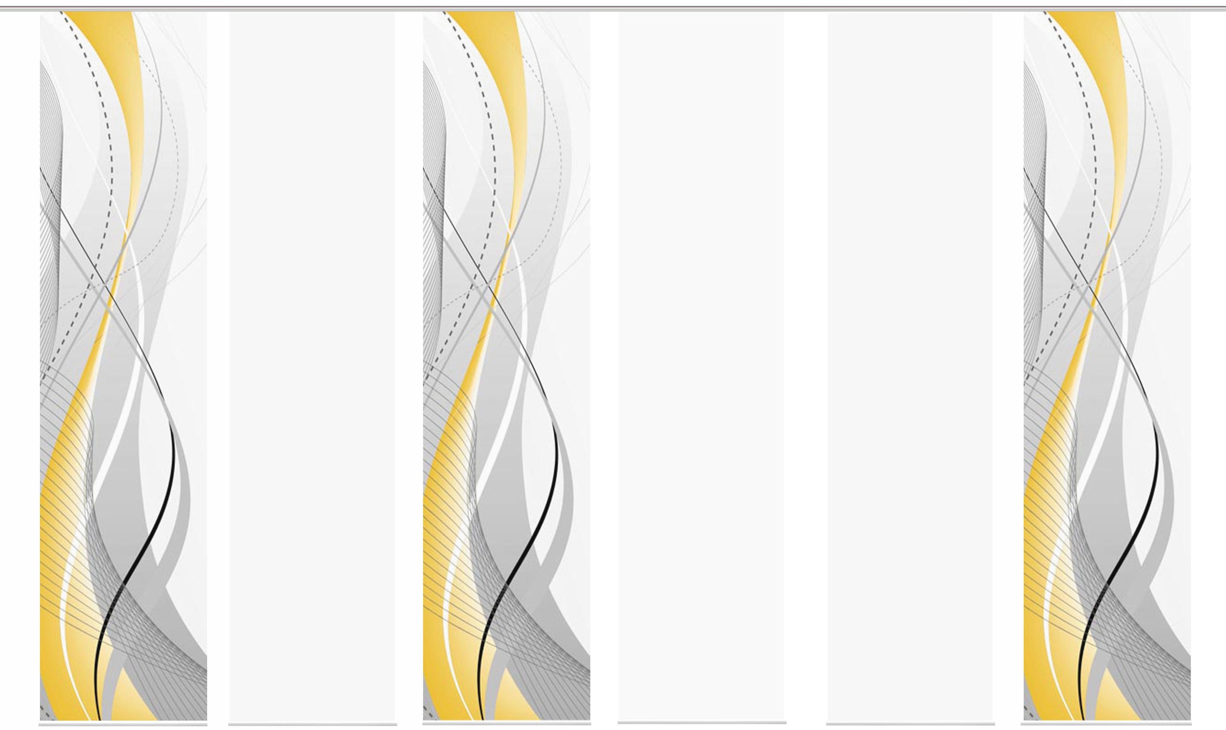 HOME WOHNIDEEN Schiebegardine »CARLISLE 6ER SET« Paneelwagen 6 Stk. tlg. HxB: 245x60