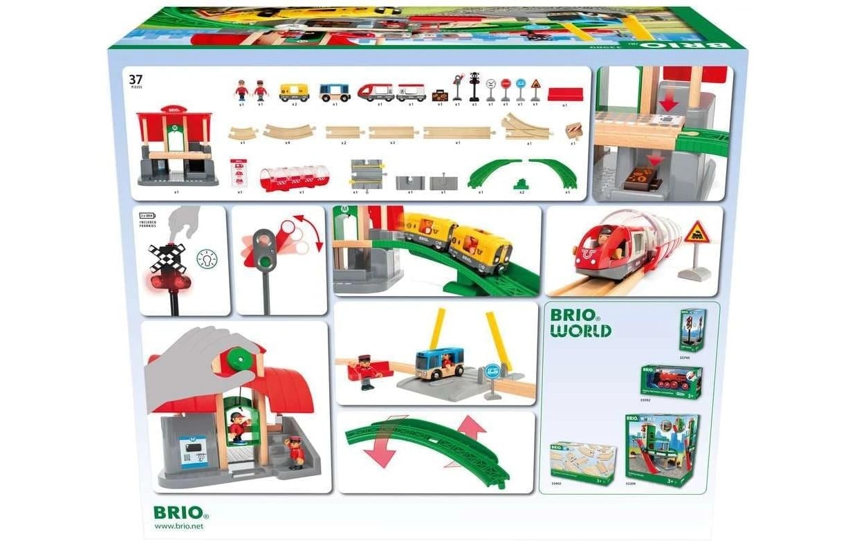 BRIO® Spielzeugeisenbahn-Set »Grosses City Bahnhof Set«
