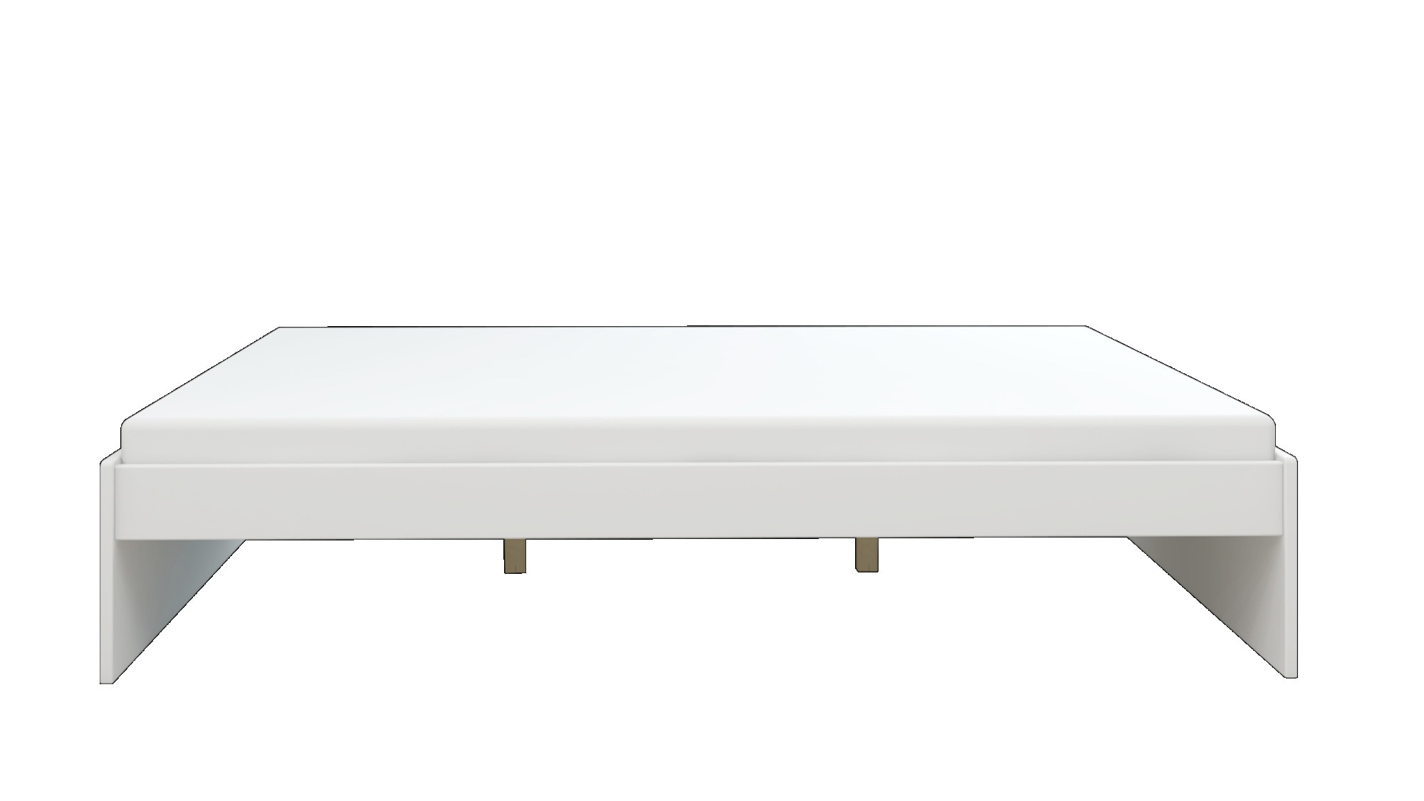GOODproduct Bett »Magdala, Futonbett, schlichtes Design, Top Qualität« Breite/ Belastbarkeit: 120cm/200 KG, 90cm/ 100KG,  aus robustem MDF, Breite Liegefläche 140 cm, Bettkasten optional