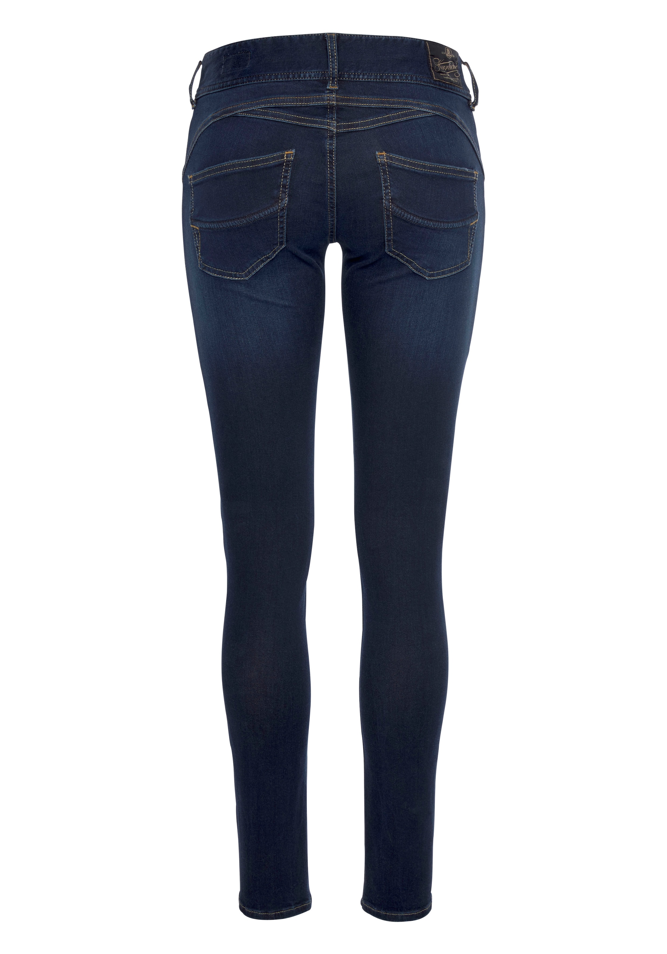 Herrlicher Jeans à 5 poches »Gila Slim Denim« mit seitlichen Keileinsätzen, figurformend
