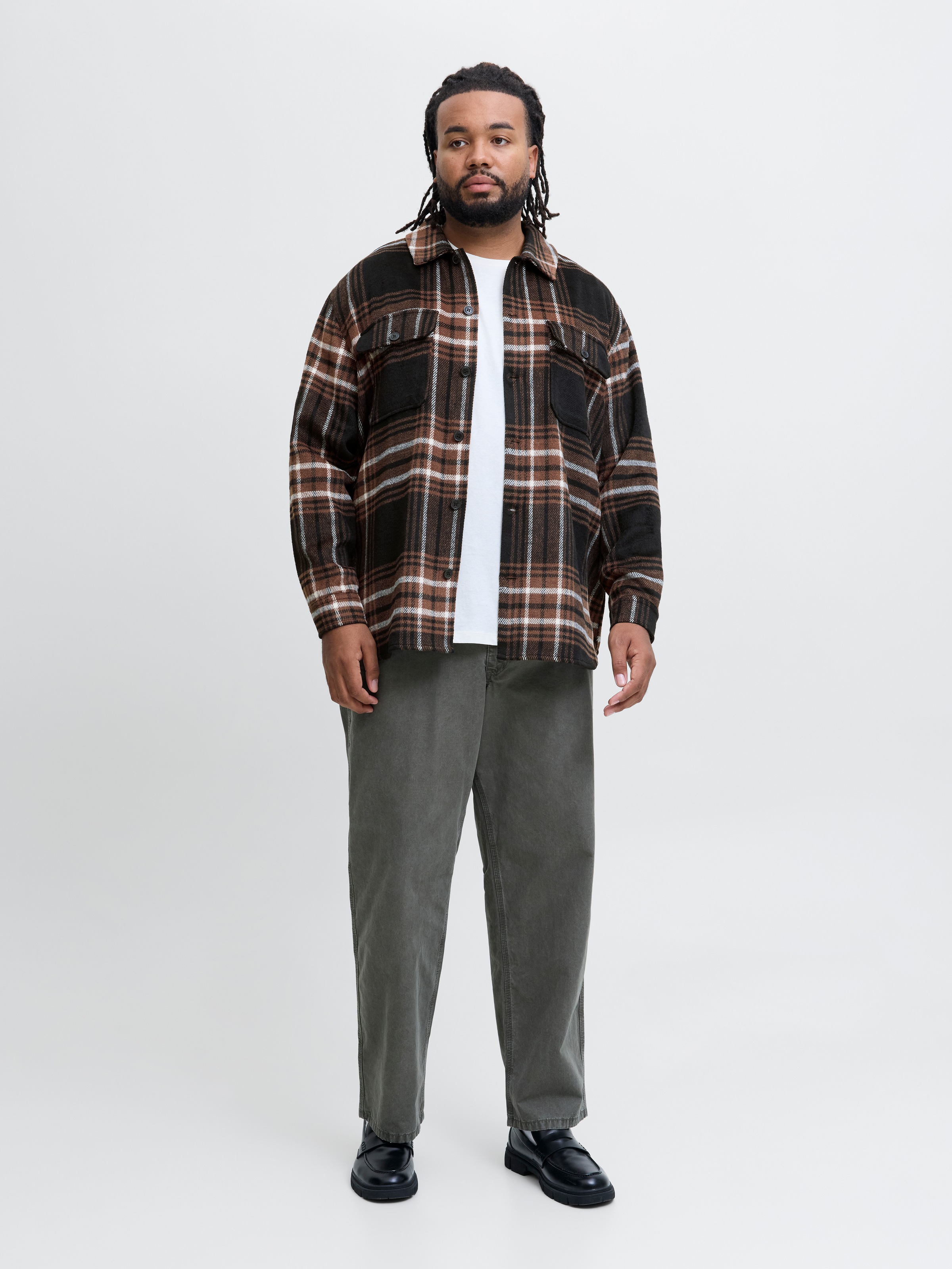 Jack & Jones PlusSize Langarmhemd »JJEBRADLEY OLLIE OVERSHIRT LS NOOS PLS«