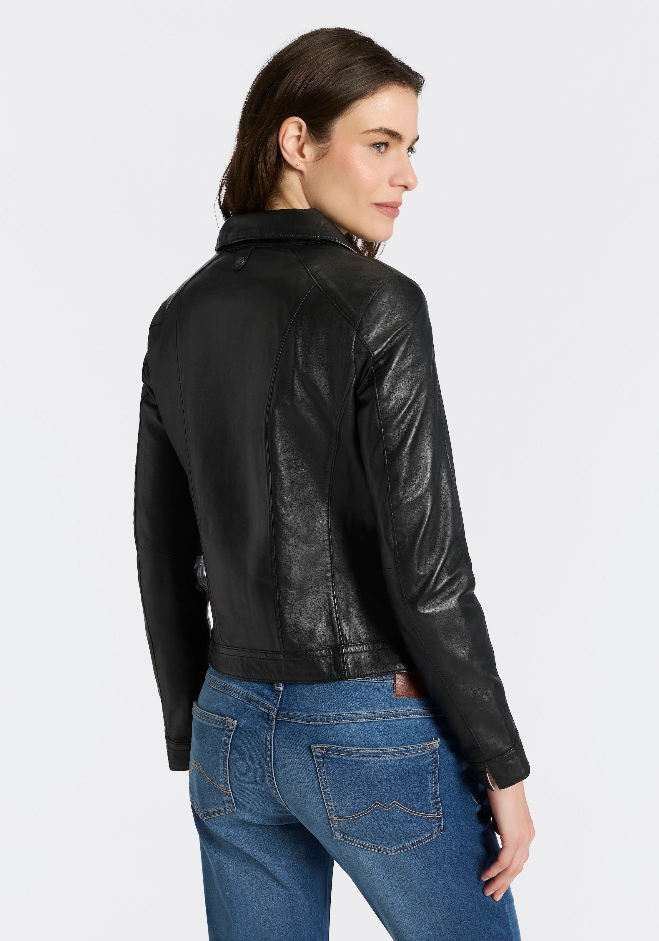 Mauritius Lederjacke »MWKaroh« mit Umlegekragen