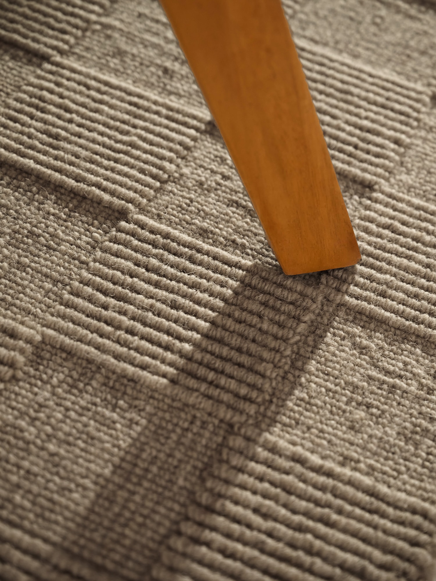 Villeroy & Boch Tapis en laine »Scala« Rectangulaire 10 mm Höhe Handgewebt, Wolle, Kariert, Natur, 3D-Struktur, Karo, Wohnzimmer