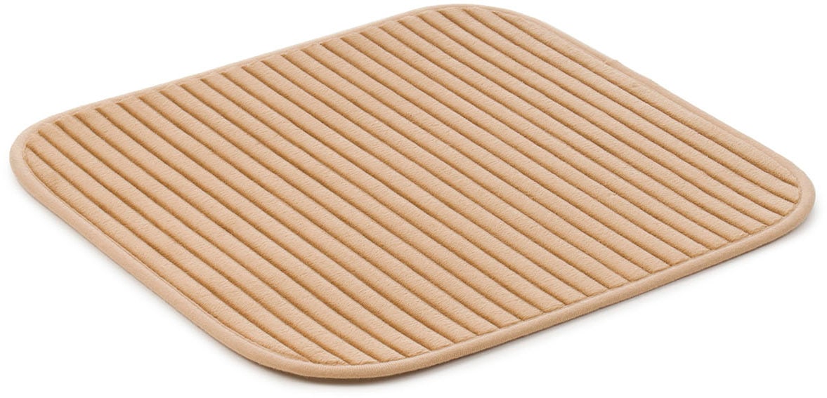 Gözze Badematte »Berlin« Höhe 7 mm rutschhemmend beschichtet fussbodenheizungsgeeignet Badteppich, Uni Farben, Cord Optik, waschbar