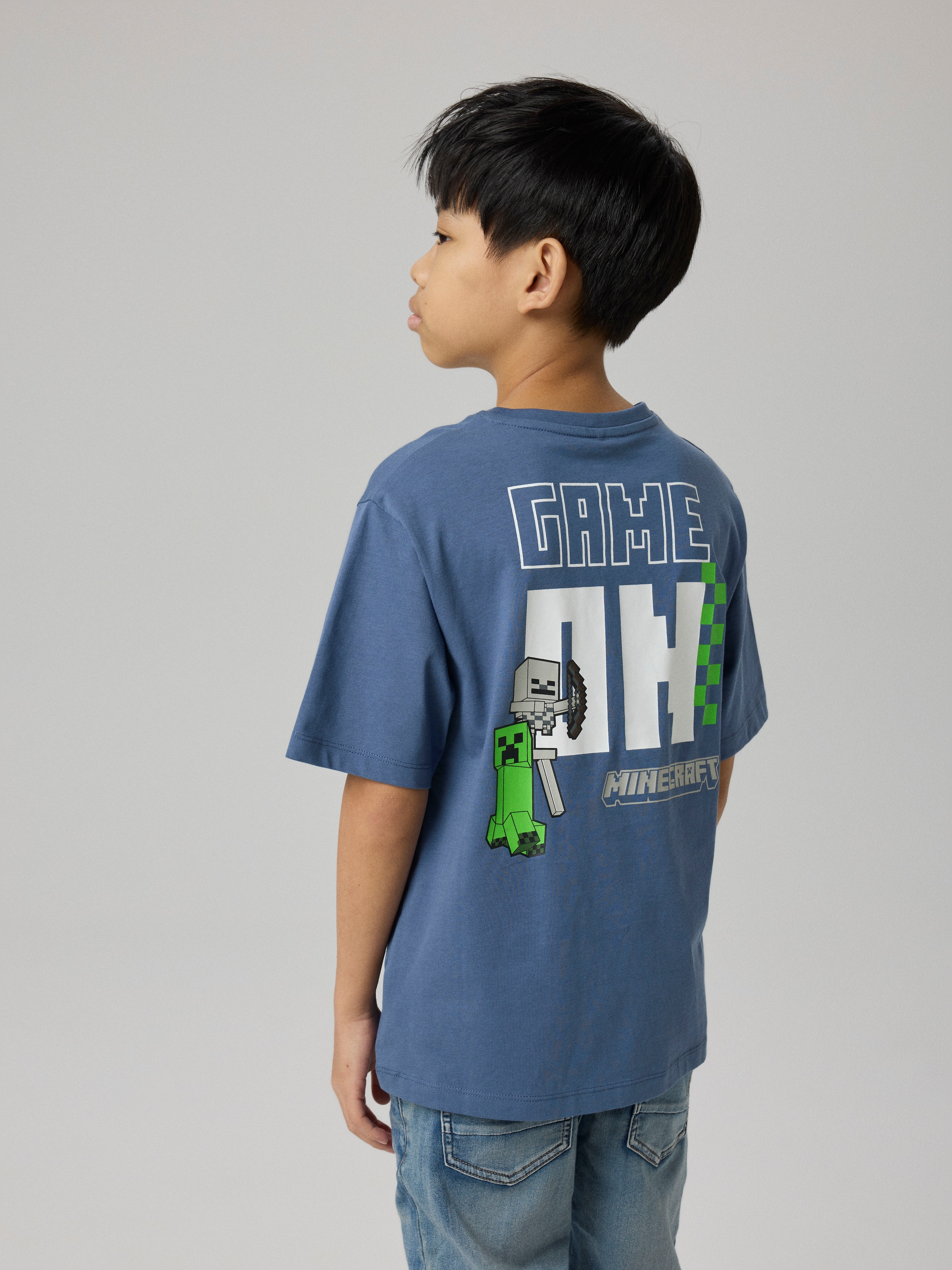 Name It T-Shirt »NKMJUN MINECRAFT SS NREG TOPBOX NOOS BIO« Baumwolle, regular fit