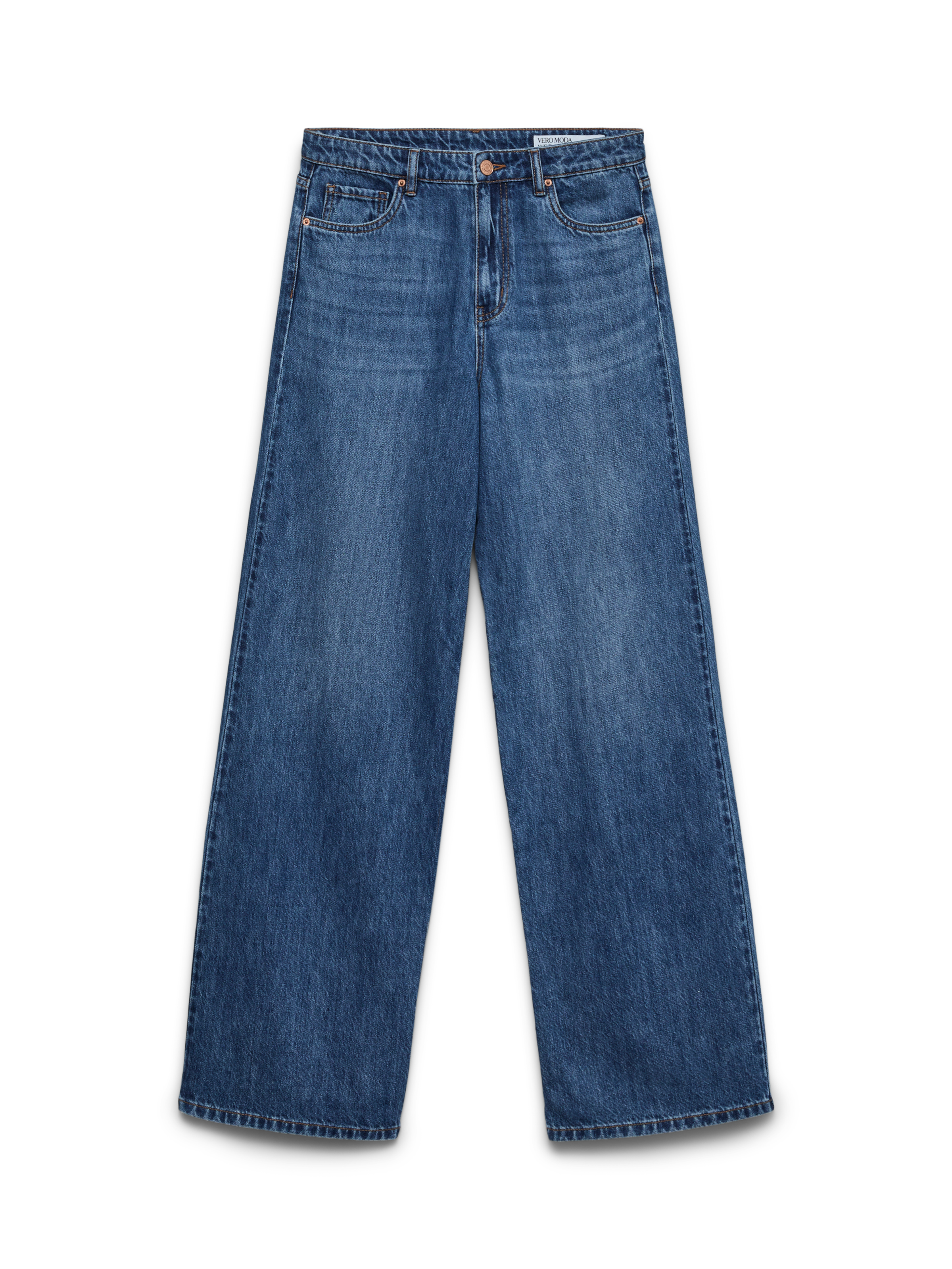 Vero Moda High-waist-Jeans »VMVEGA HR WIDE DENIM JEANS SI392 NOOS« Baumwolle, wide fit, high waist