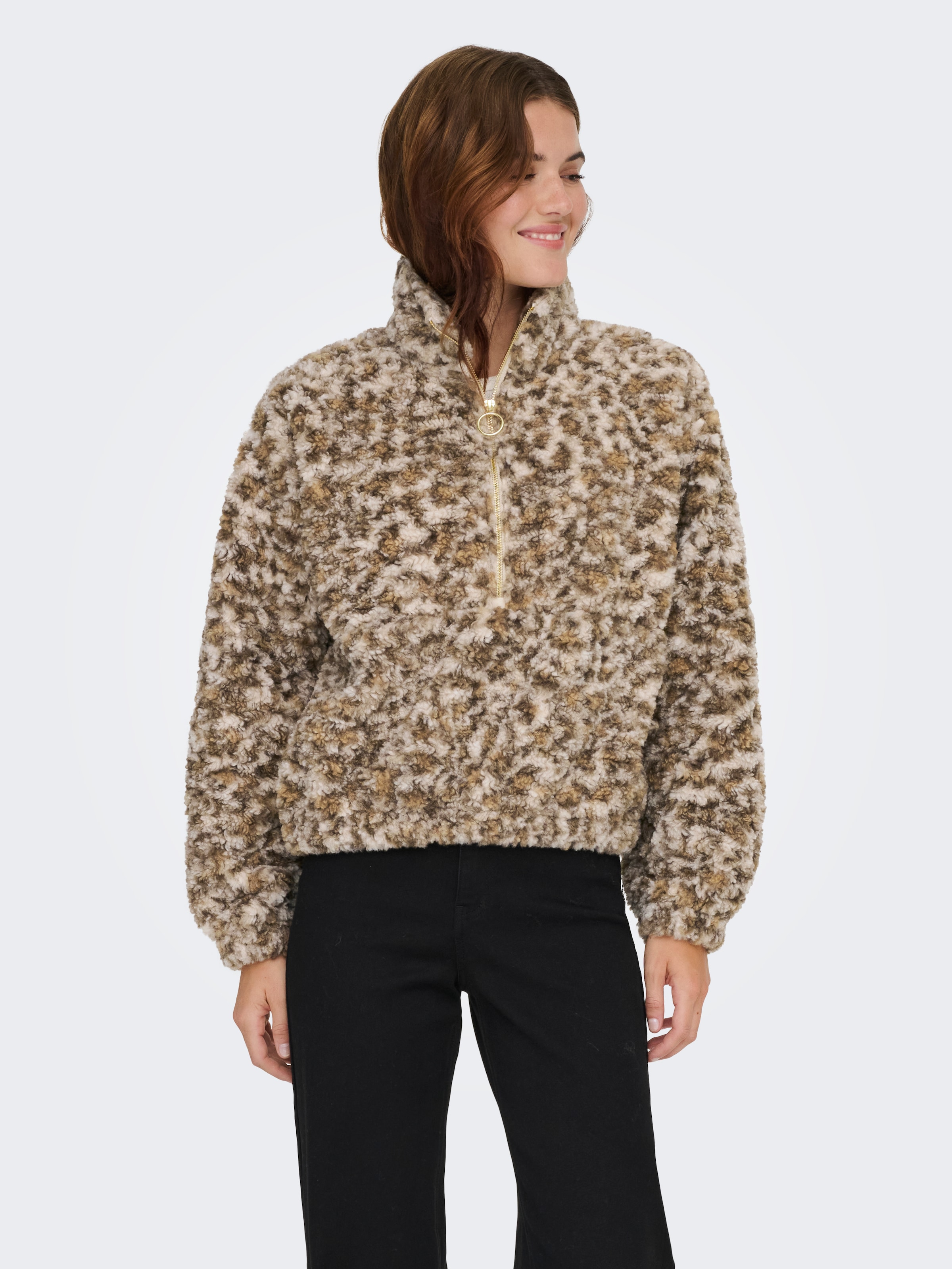 ONLY Veste sweat »ONLXENA L/S TEDDY BOX SWT«