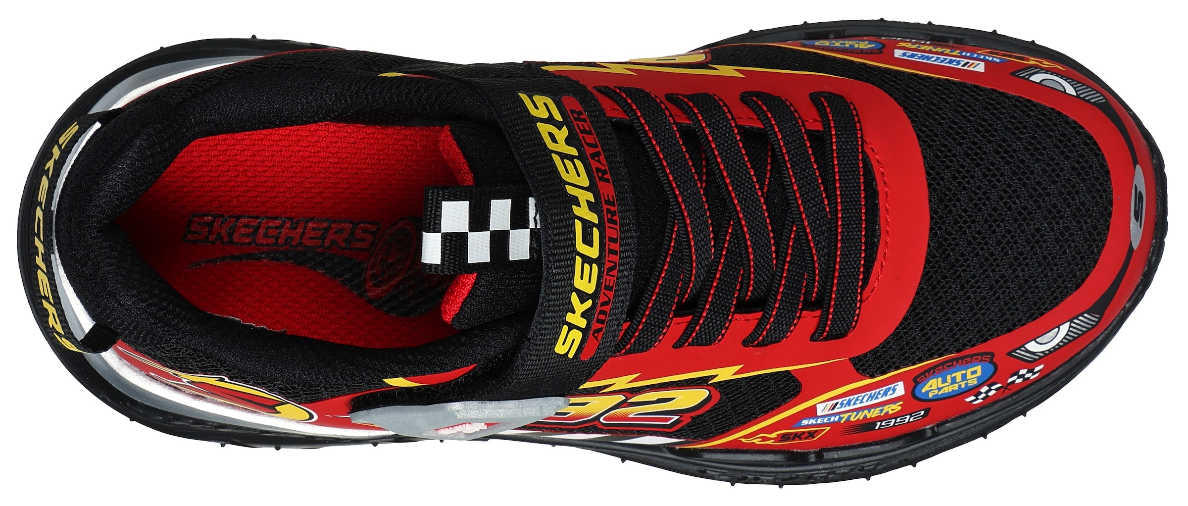 Skechers Sneakers »SKECH TRACKS«  Sneaker, Freizeitschuh mit Rennwagen, Grössenschablone zum Download