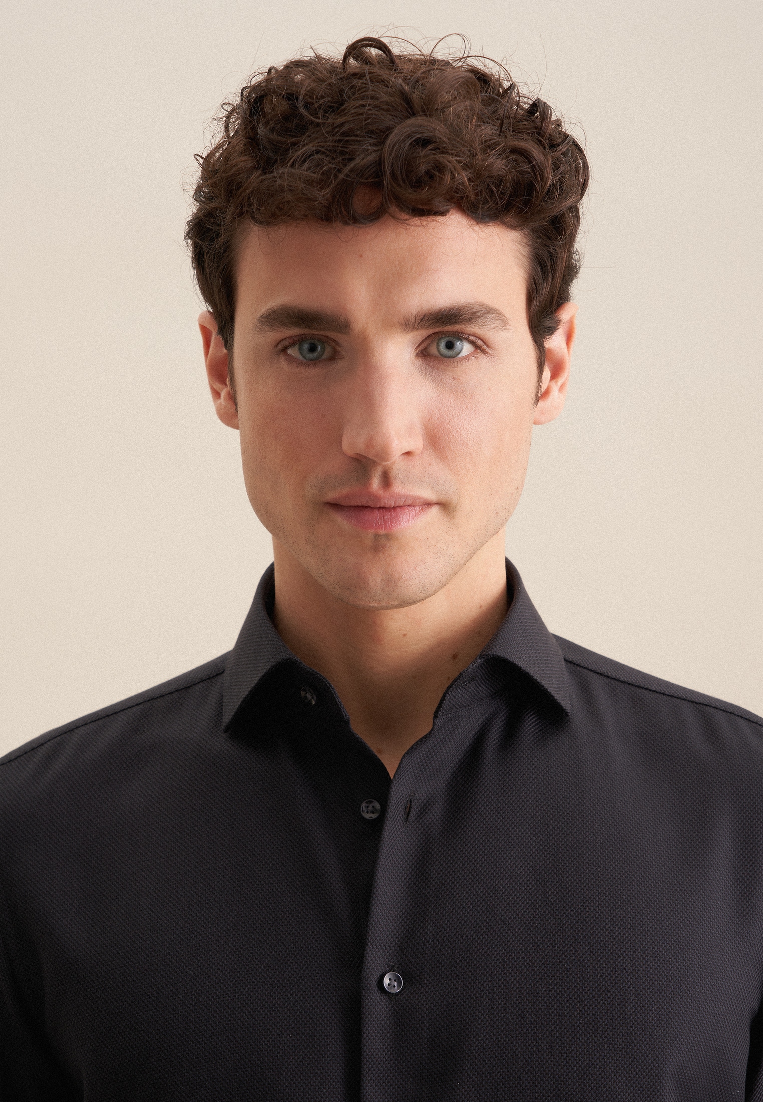 seidensticker Businesshemd »Schwarze Rose« Slim 1/1 Kentkragen Struktur