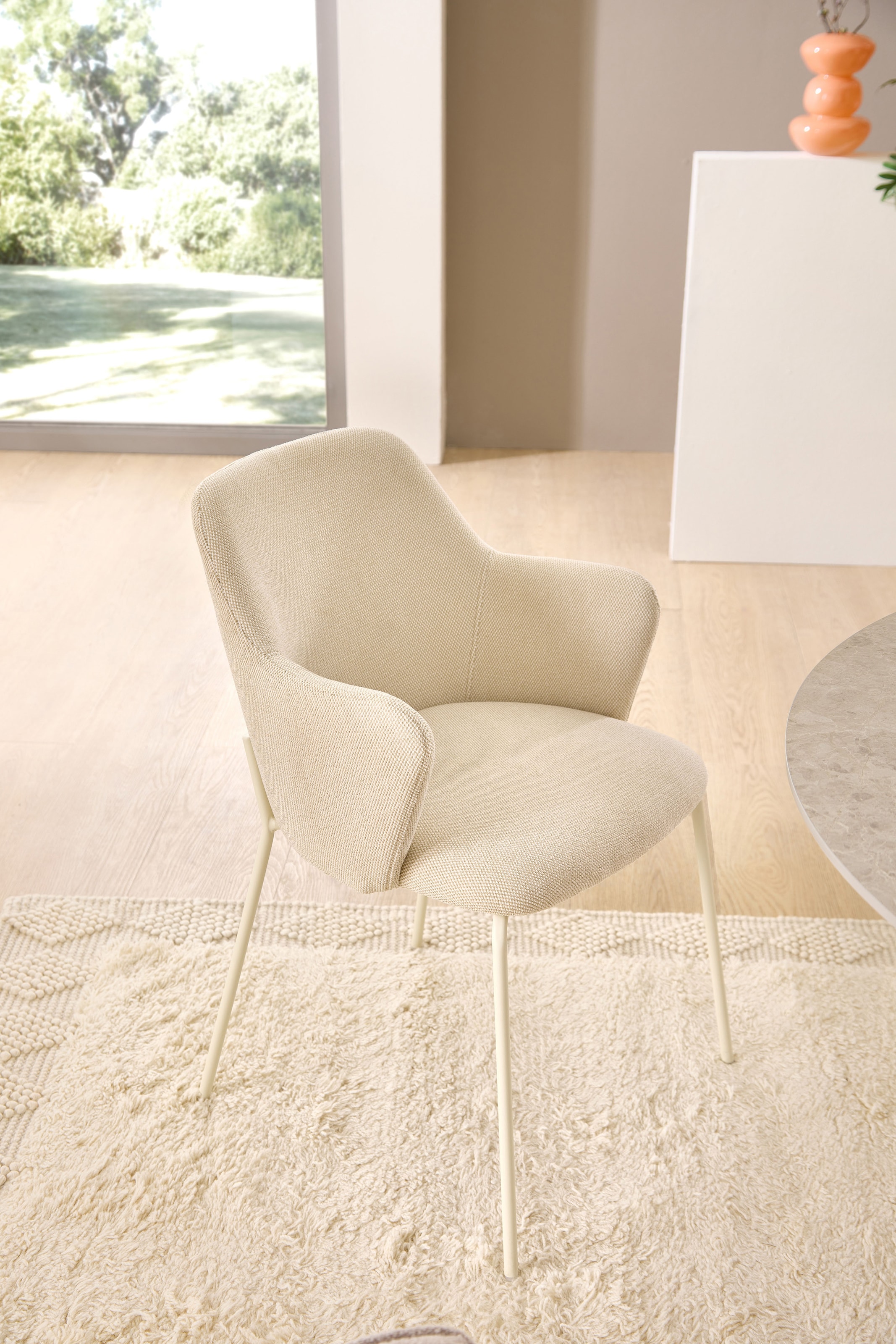 Stolkom Chaise avec accoudoirs »Lissi BxHxT 60x84x44 cm« (Ensemble) 2 cuislargeur 60 cm, structure métallique