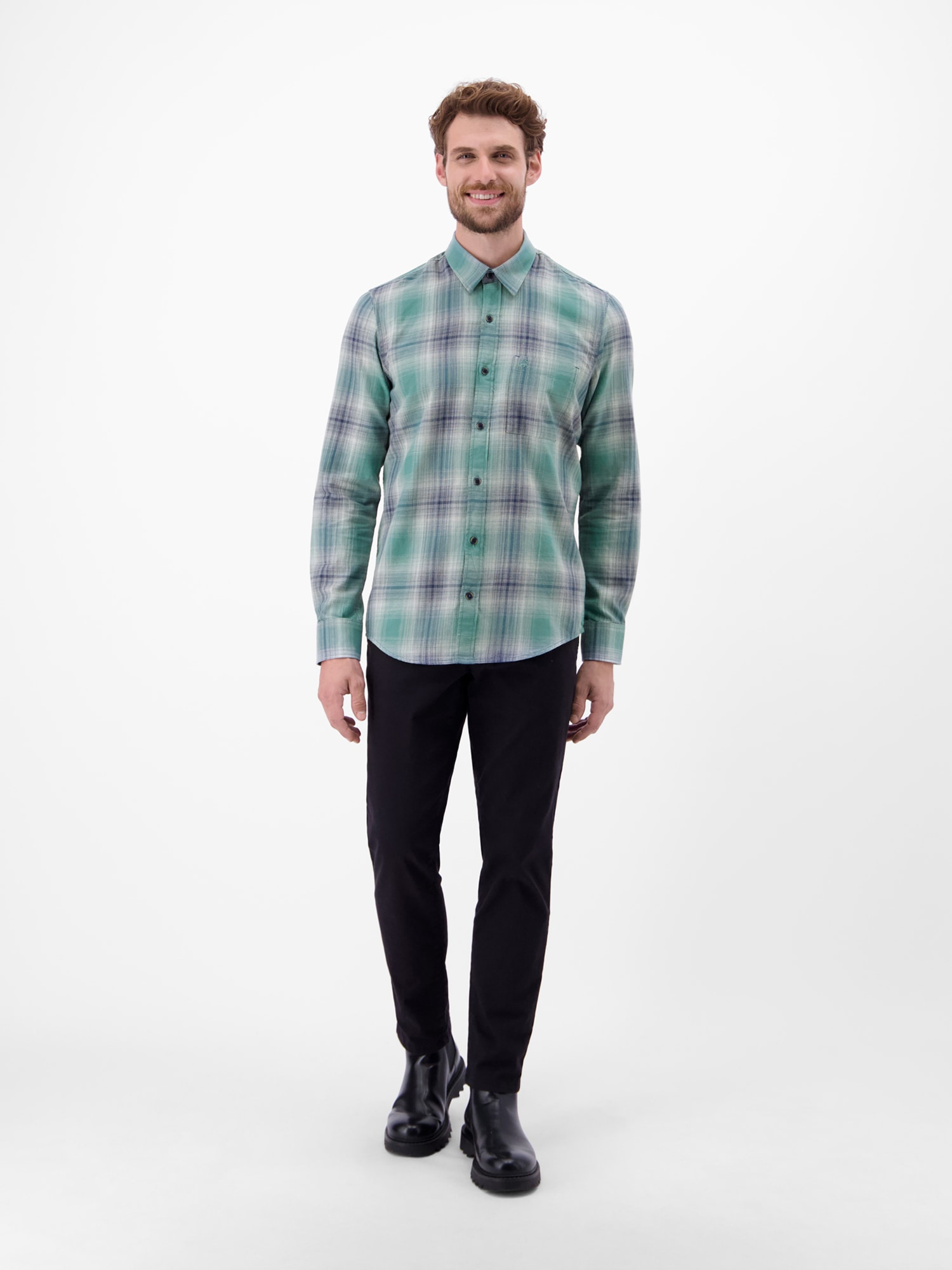 LERROS Karohemd »LERROS Herren Karohemd, charakterstark und stilbewusst«