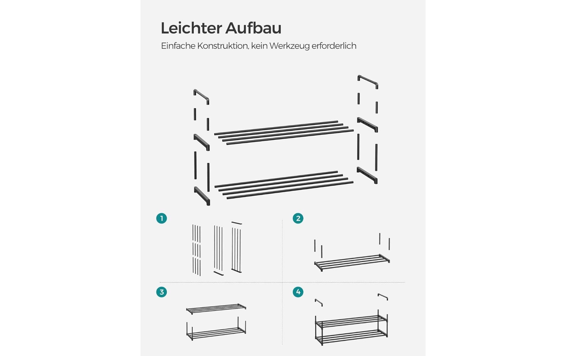 SONGMICS Étagère à chaussures »92 x 30 x 34 cm«