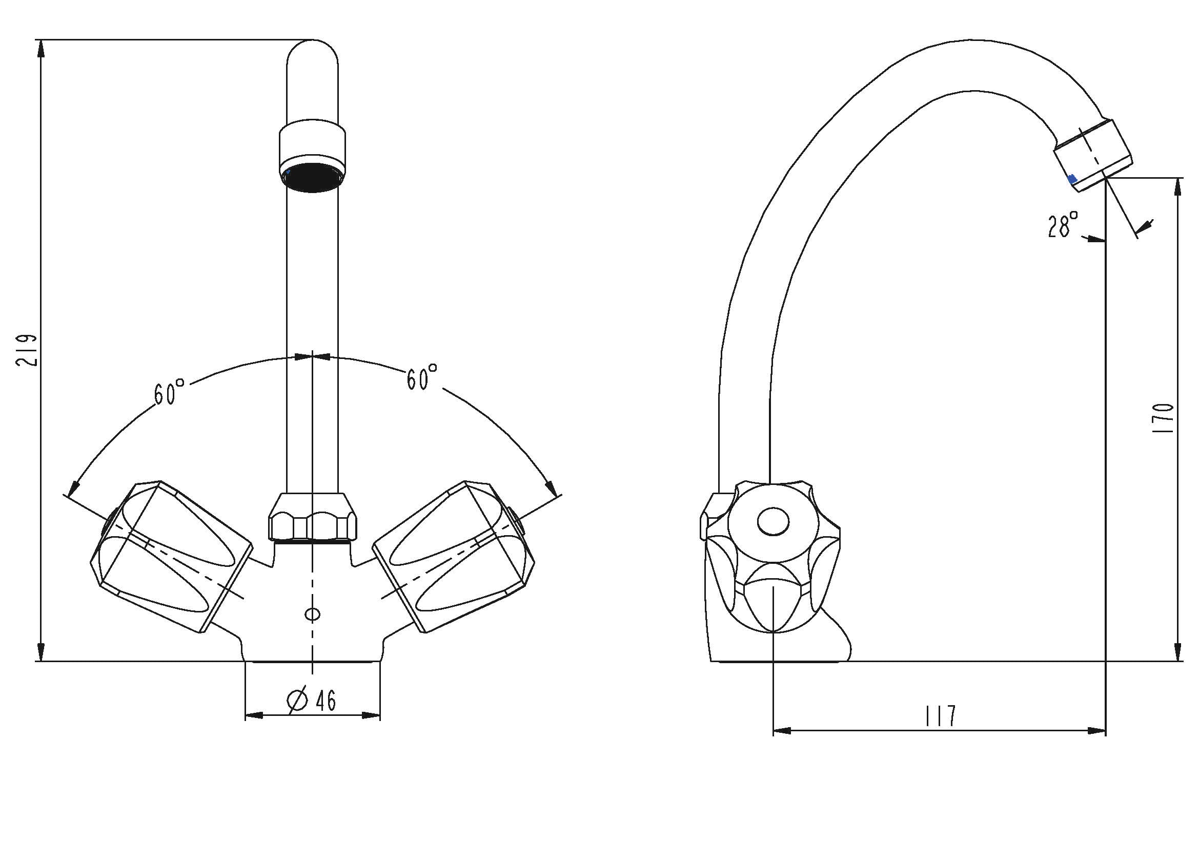 Schütte Robinet de lavabo »Savino« robinet, mitigeur lavabo, robinetterie de lavabo chromée