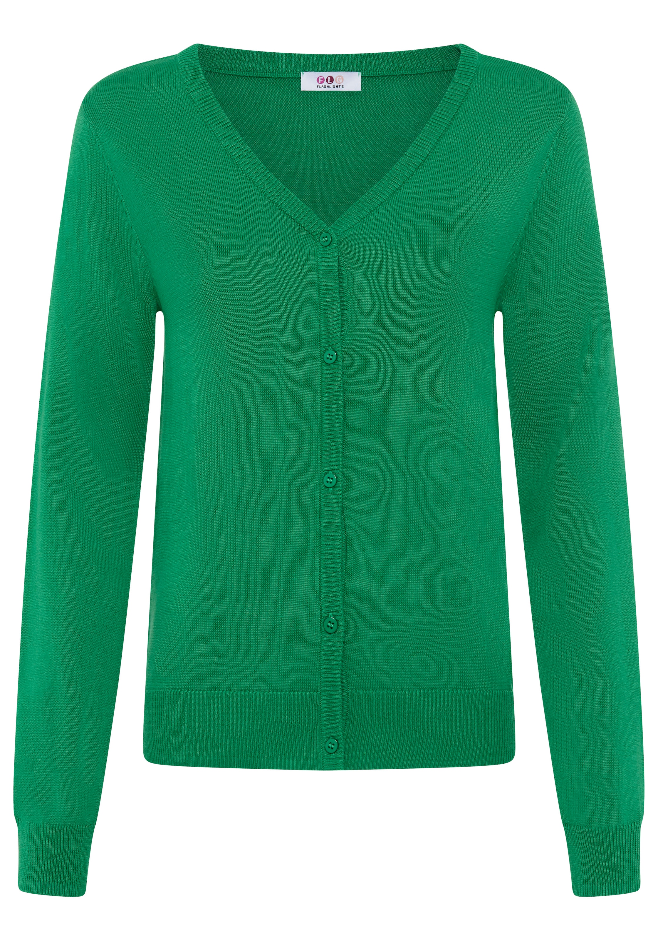Flashlights Veste en tricot maille légère de mi-saison avec patte de boutonnage