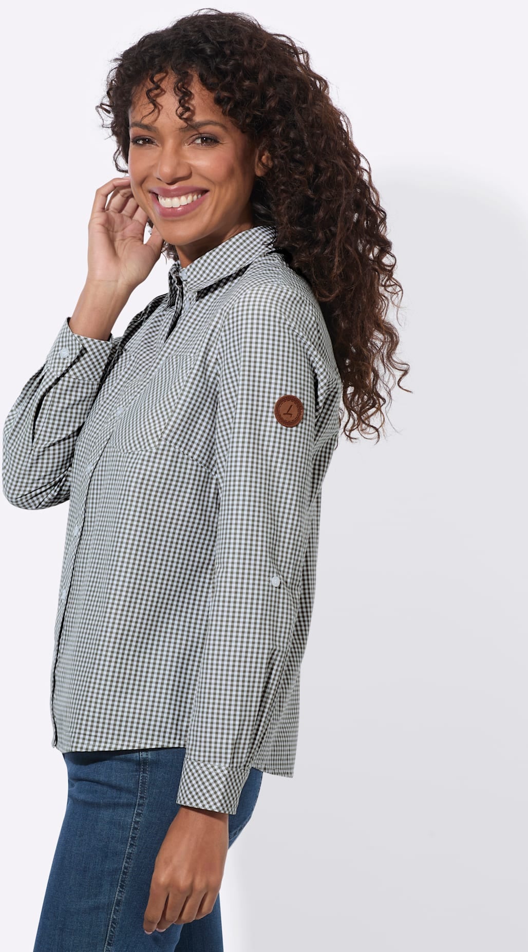 Casual Looks Blouse à carreaux