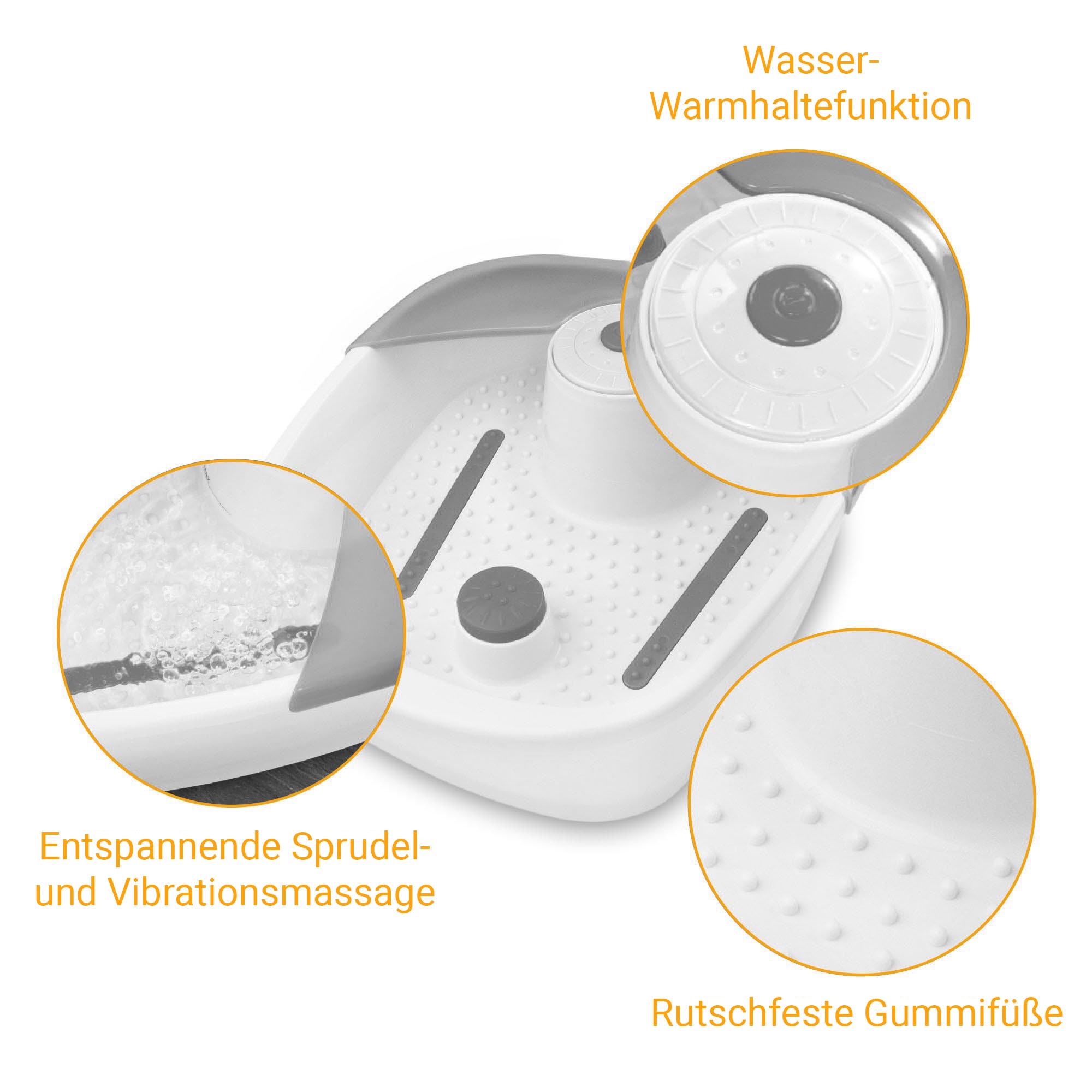 Medisana Fussbad »FS 881« Sprudel- und Vibrationsmassage, Wasser-Warmhaltefunktion